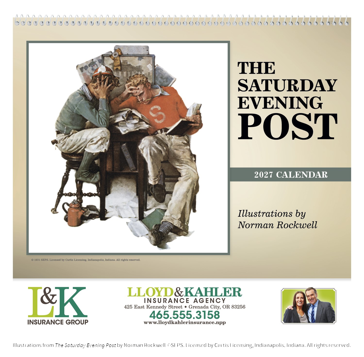 Picture of Triumph® Calendars The Saturday Evening Post Illustrations by Norman Rockwell Calendar