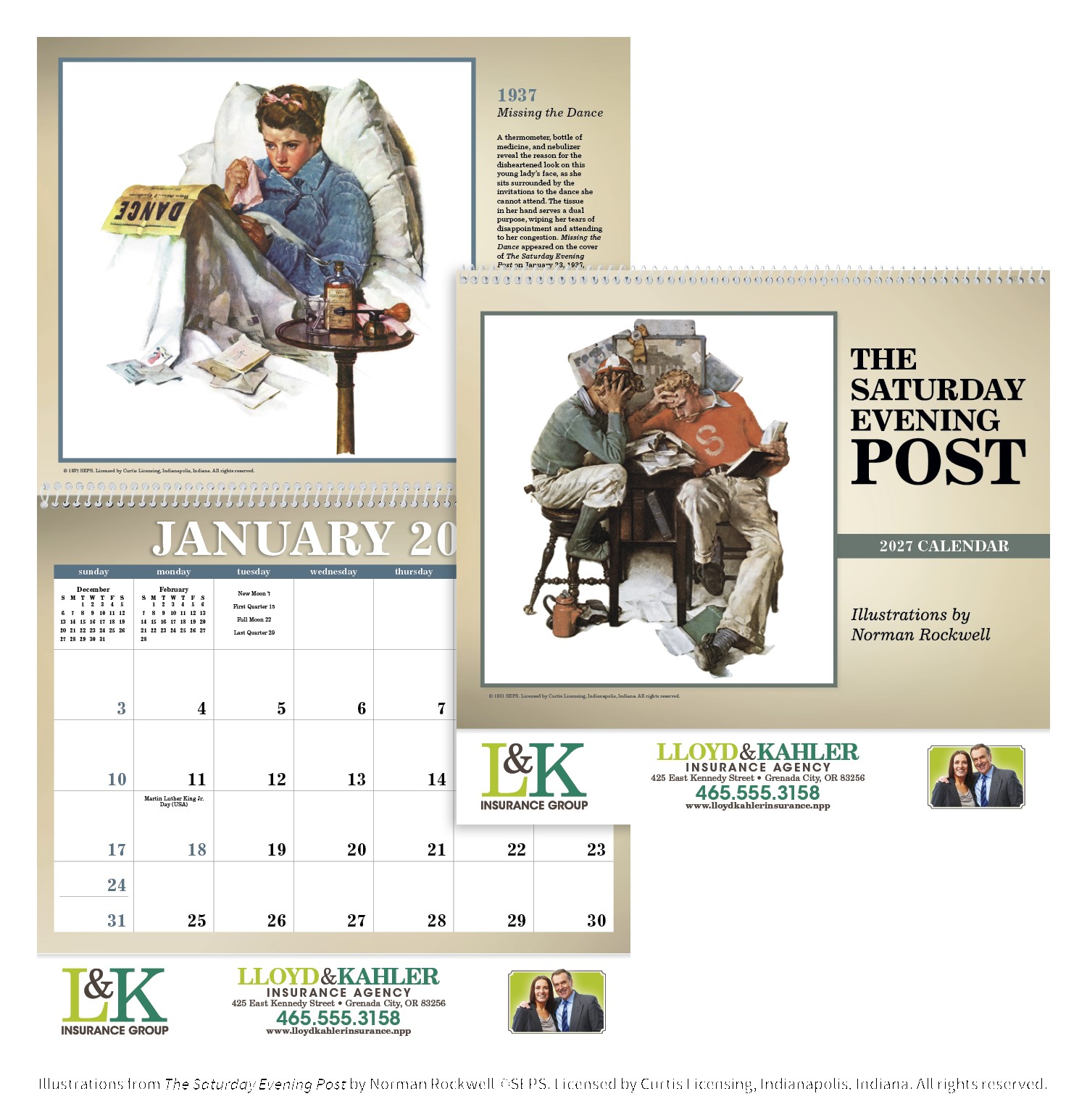 Picture of Triumph® Calendars The Saturday Evening Post Illustrations by Norman Rockwell Calendar