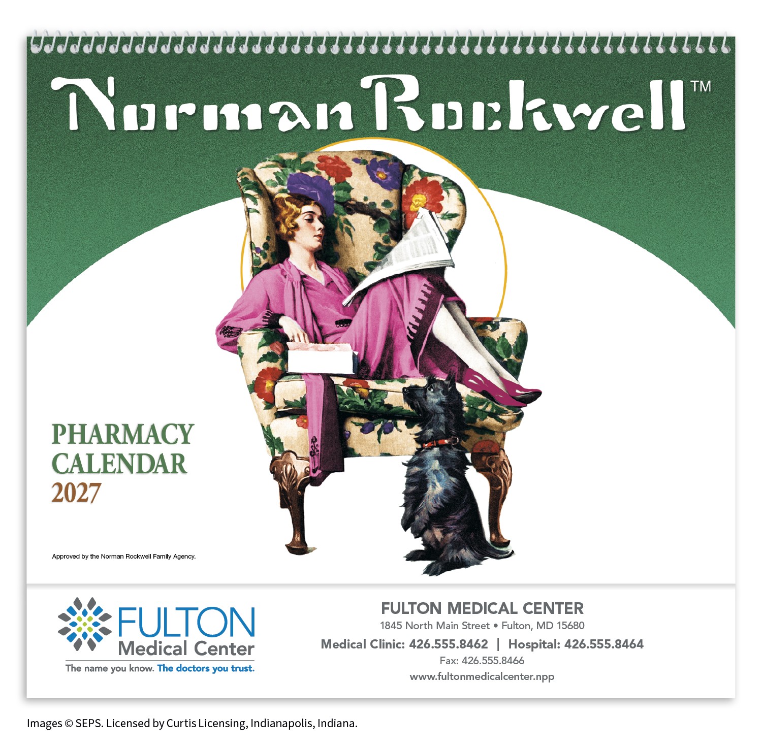 Picture of HotLine® Products Rockwell Pharmacy Special Markets Calendar