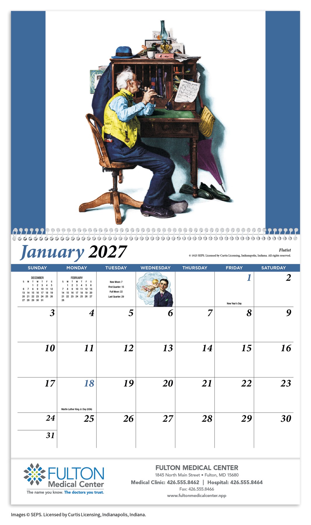 Picture of HotLine® Products Rockwell Pharmacy Special Markets Calendar