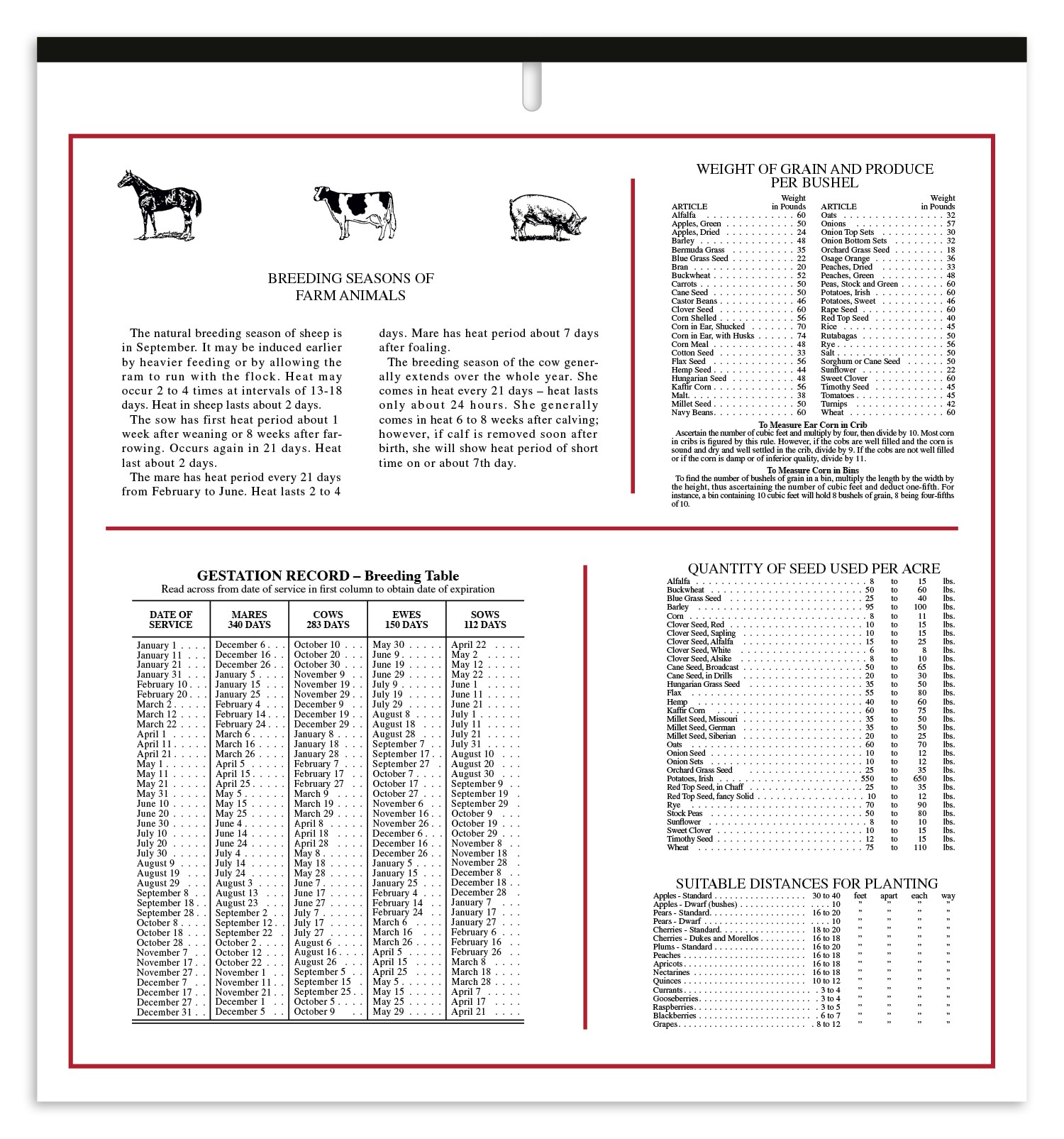 Picture of Skinner & Kennedy® Almanac Calendar