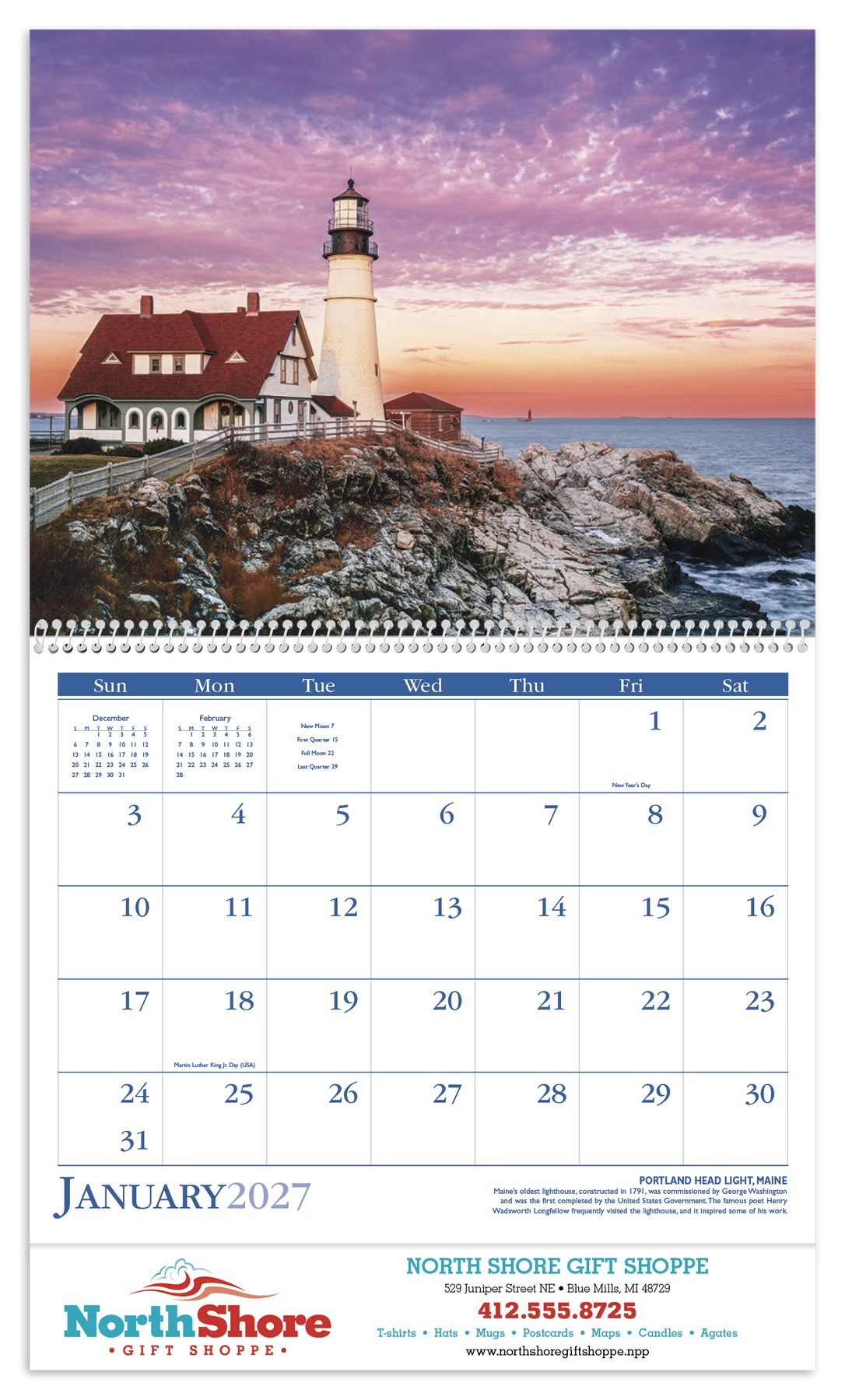 Picture of Triumph® Calendars Lighthouses Calendar