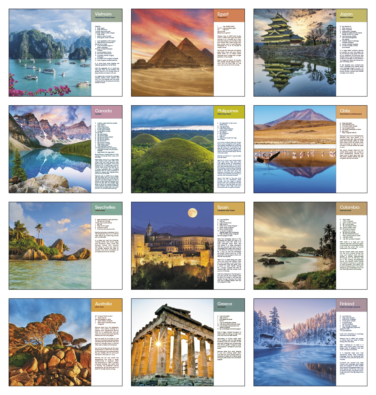 Picture of Triumph® Calendars World Scenes with Recipe Calendar