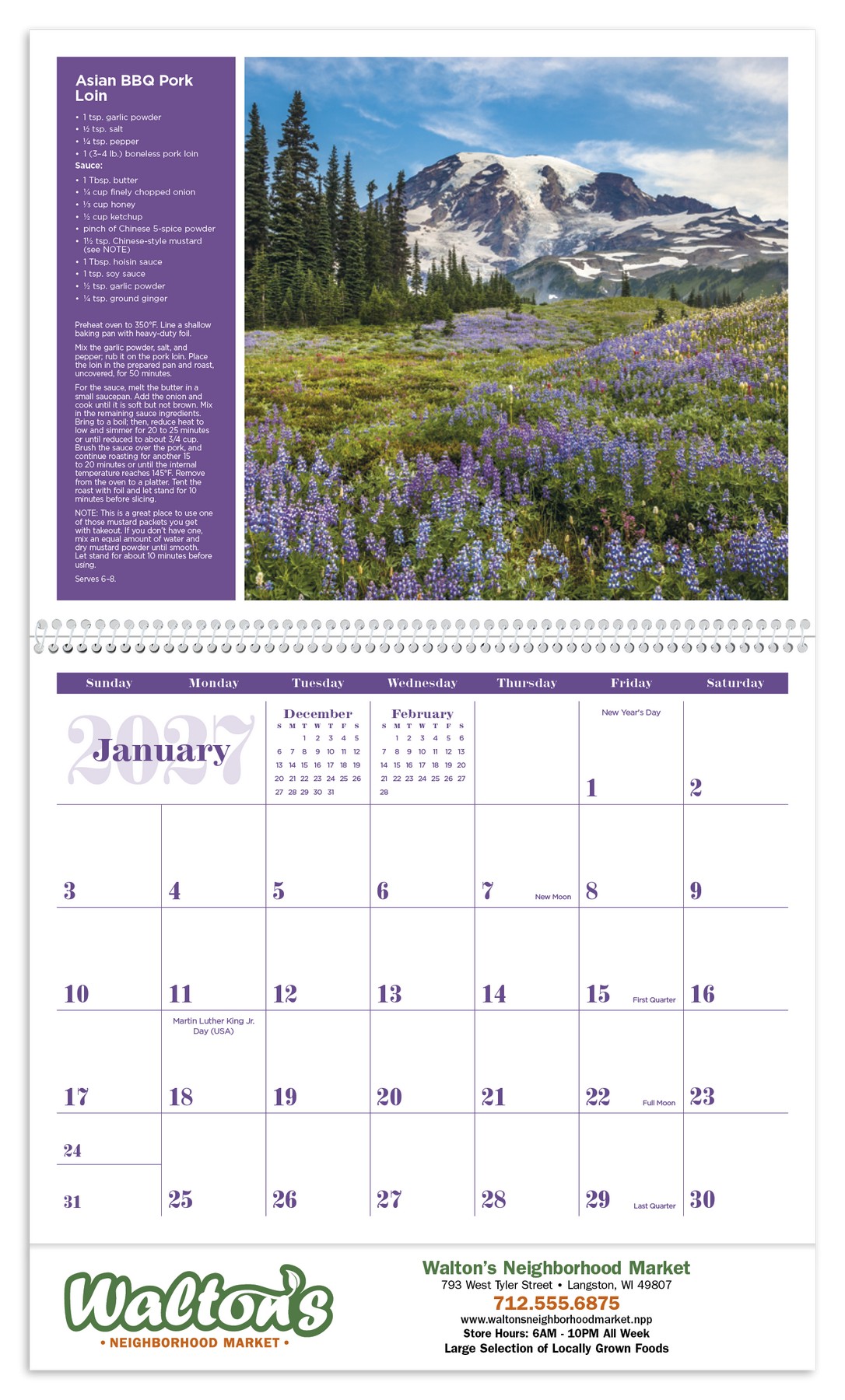 Picture of Triumph® Calendars America the Beautiful with Recipes Calendar
