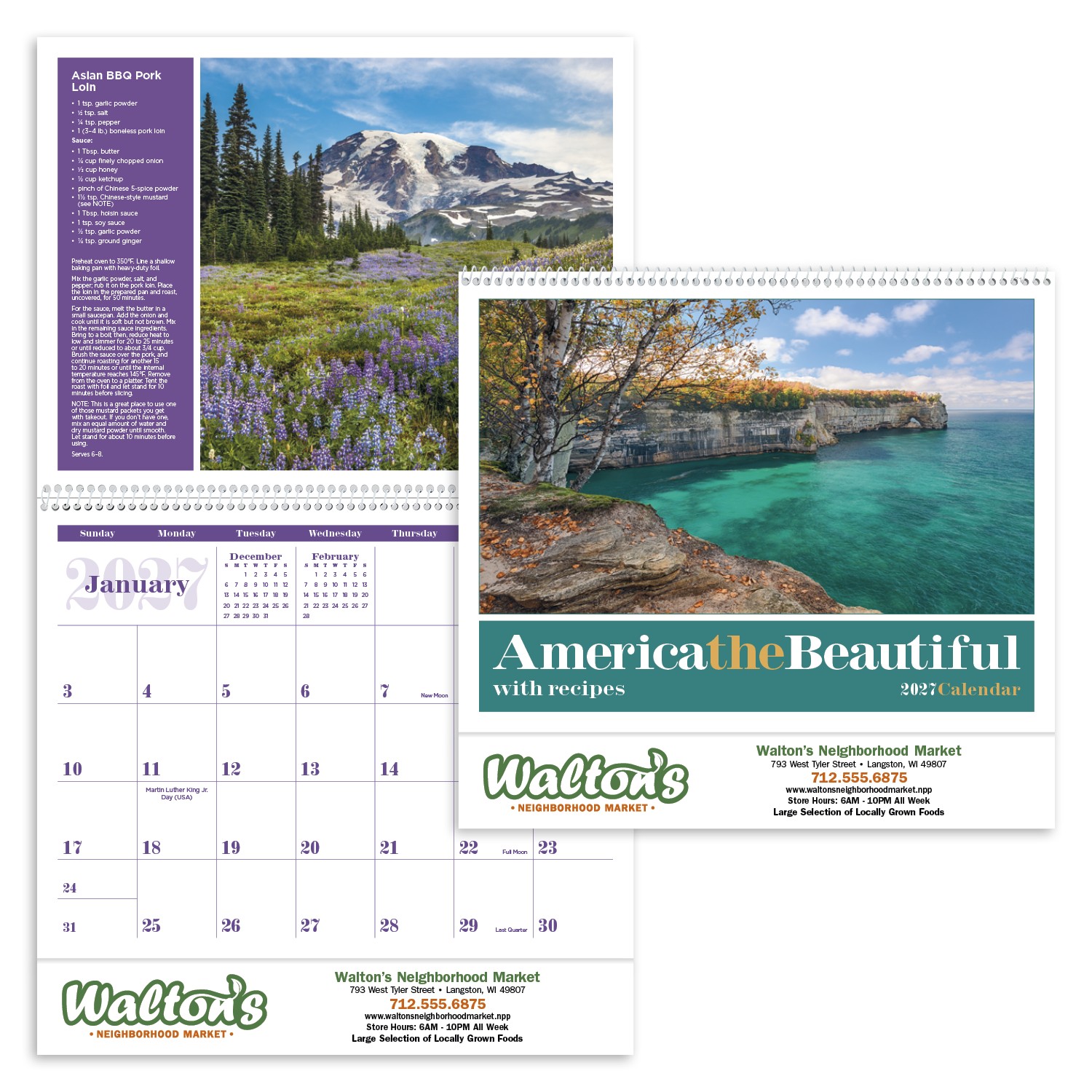 Picture of Triumph® Calendars America the Beautiful with Recipes Calendar