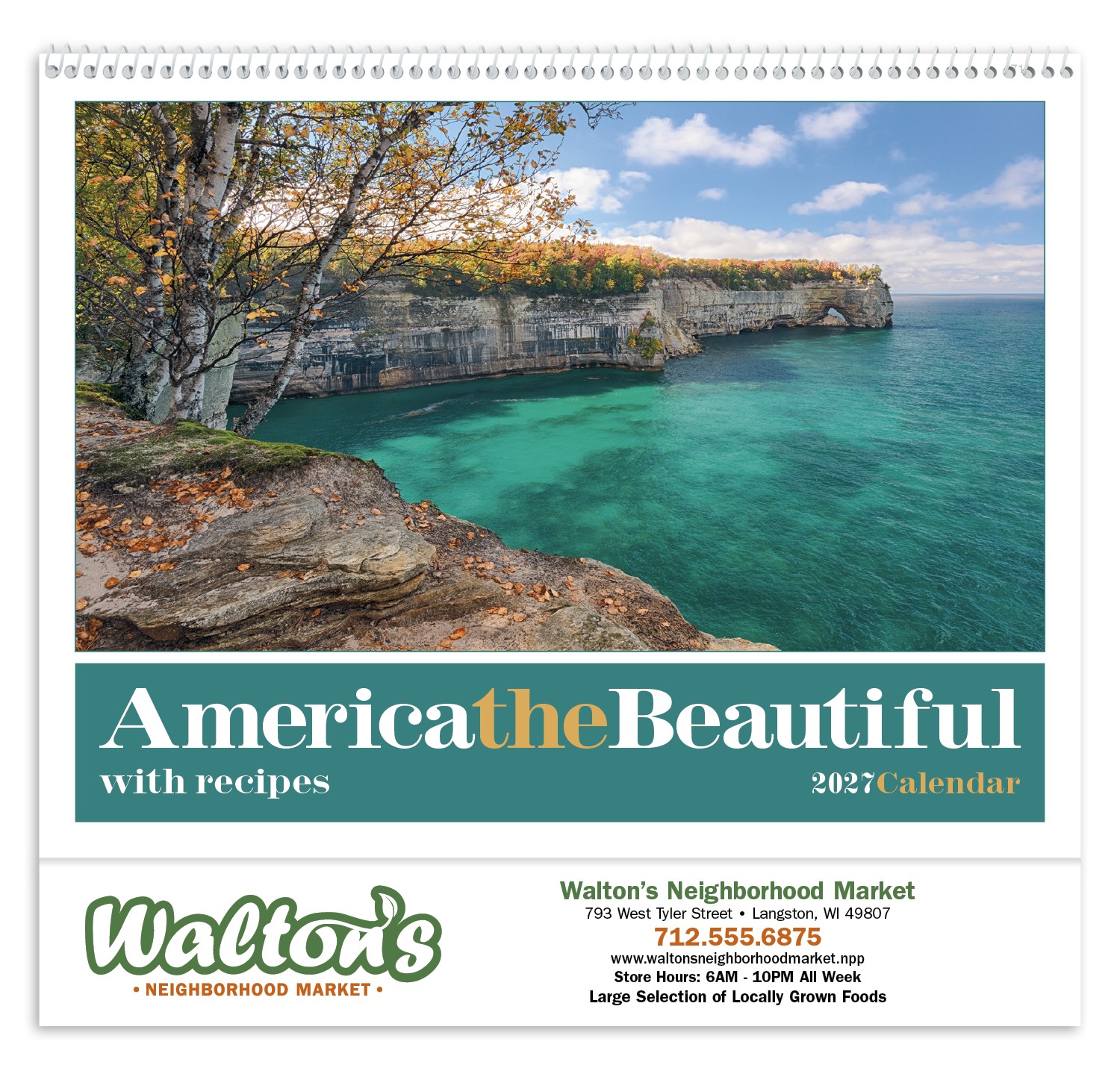 Picture of Triumph® Calendars America the Beautiful with Recipes Calendar