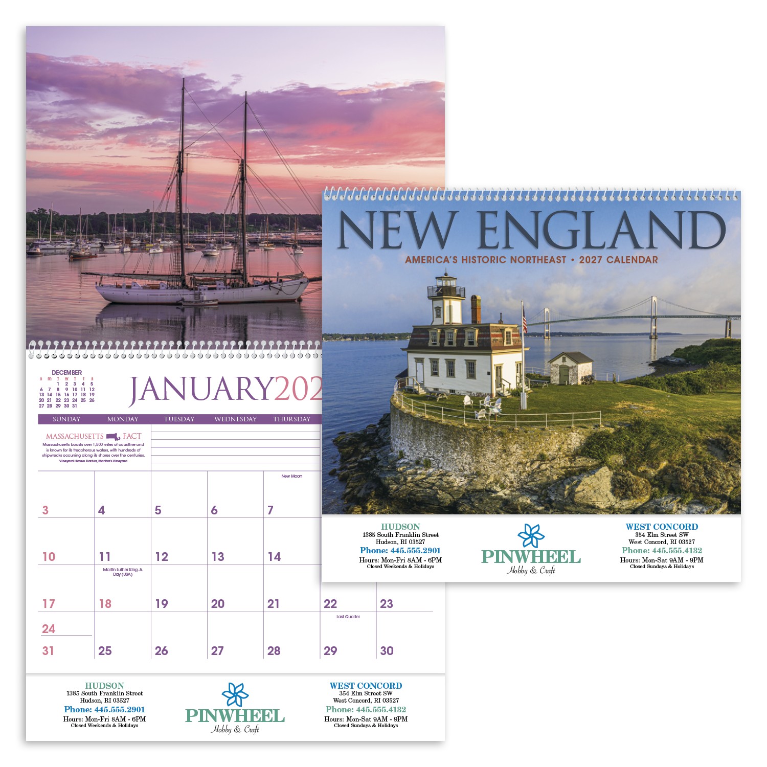 Picture of Triumph® Calendars New England Calendar