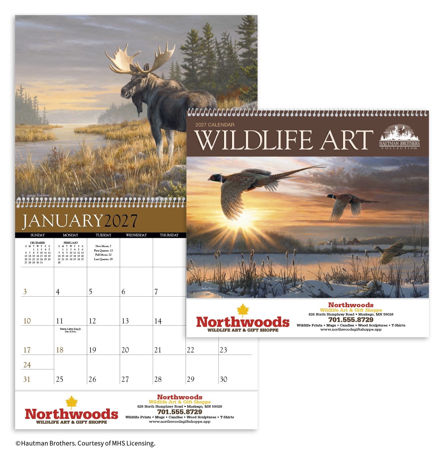 Picture of Triumph® Calendars Wildlife Art by the Hautman Brothers Calendar