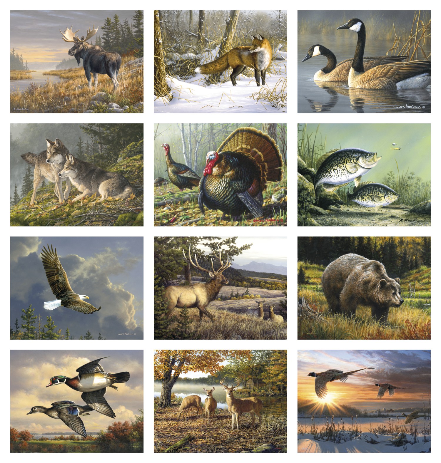 Picture of Triumph® Calendars Wildlife Art by the Hautman Brothers Calendar