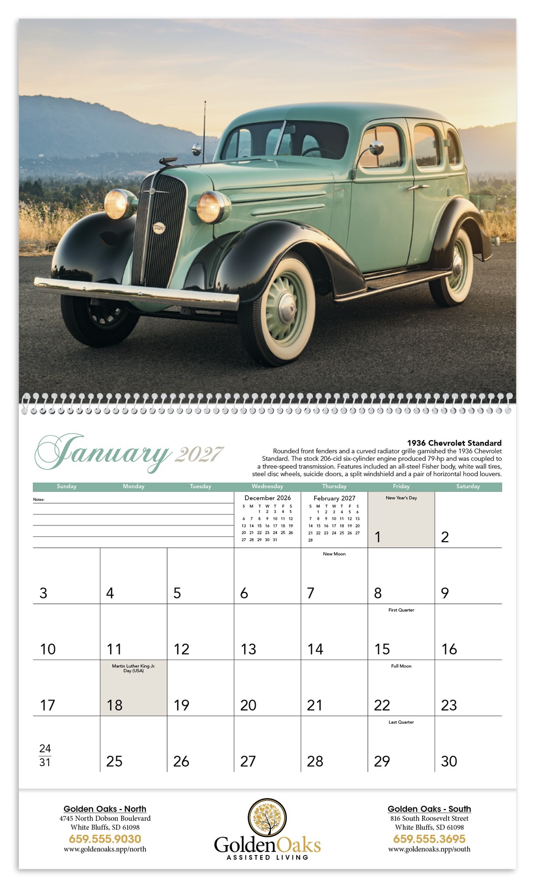 Picture of Triumph® Calendars Antique Cars Calendar