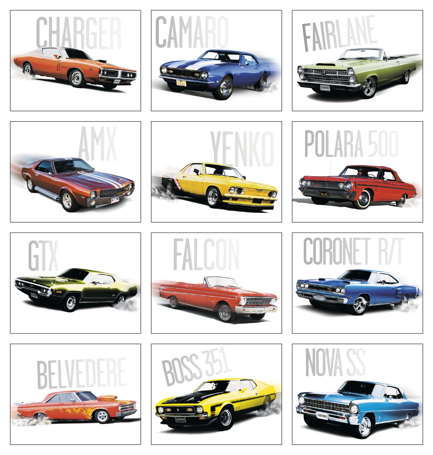 Picture of Triumph® Calendars Classic Muscle Cars Calendar
