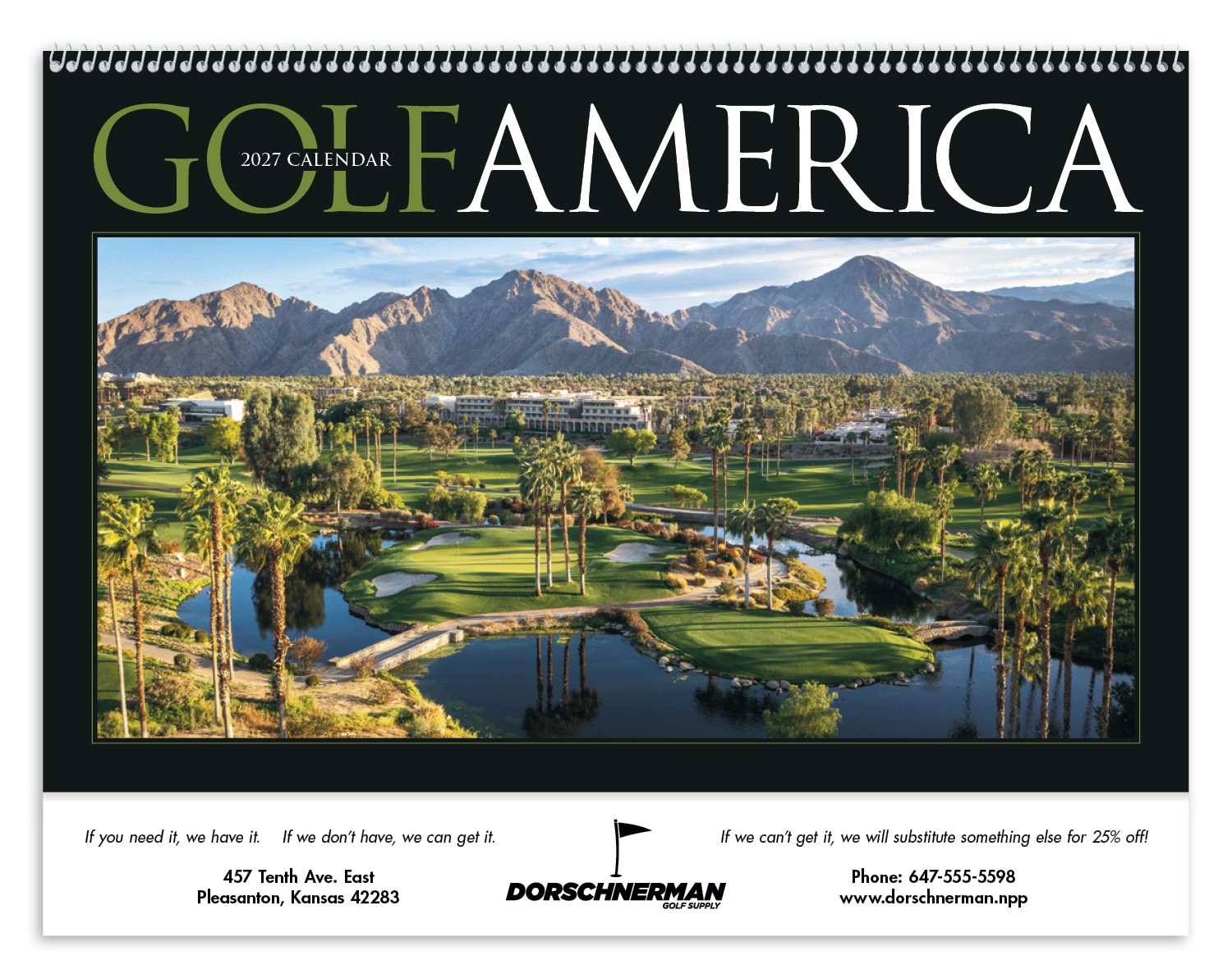 Picture of Triumph® Calendars Golf America Calendar