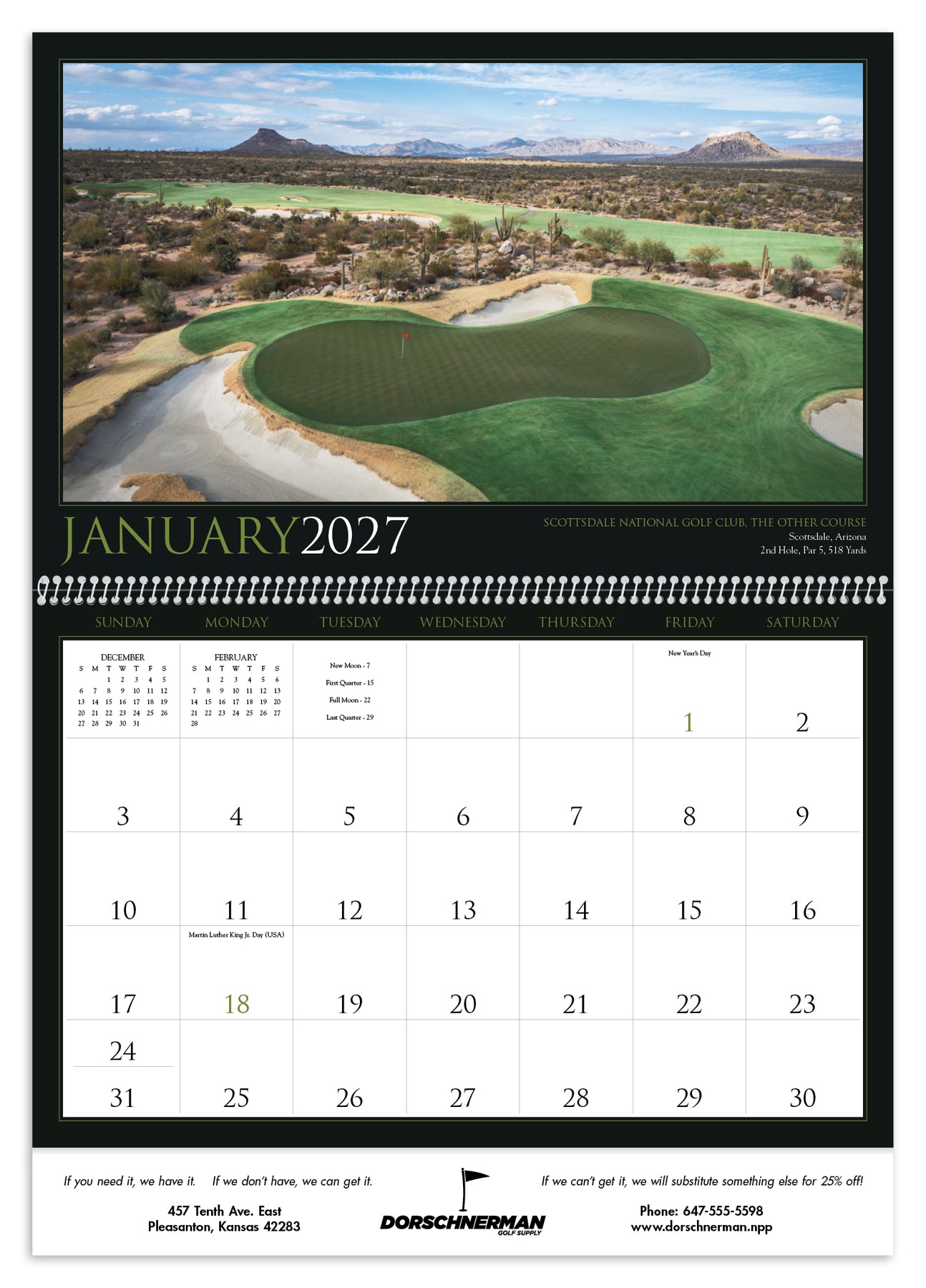 Picture of Triumph® Calendars Golf America Calendar