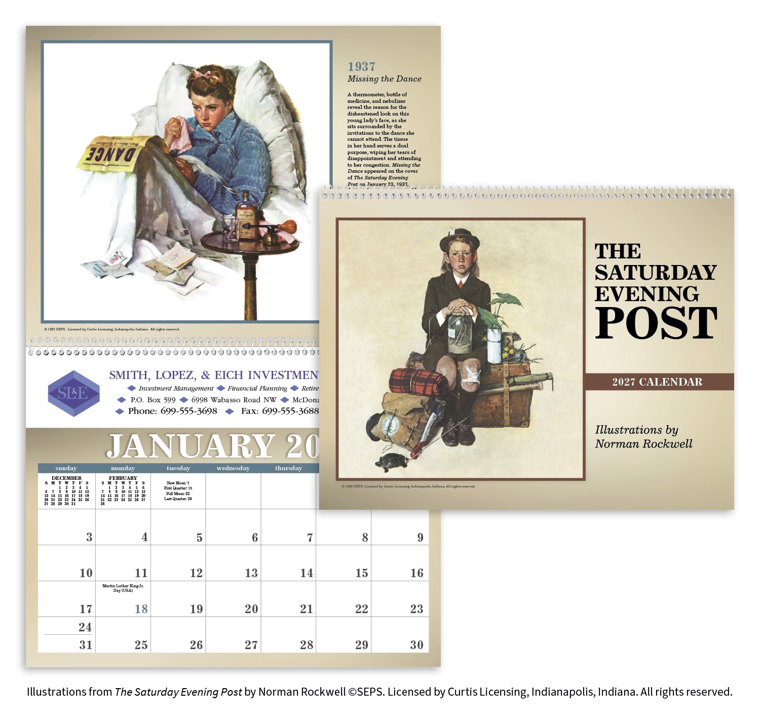 Picture of Triumph® Calendars The Saturday Evening Post Illustrations by Norman Rockwell Calendar