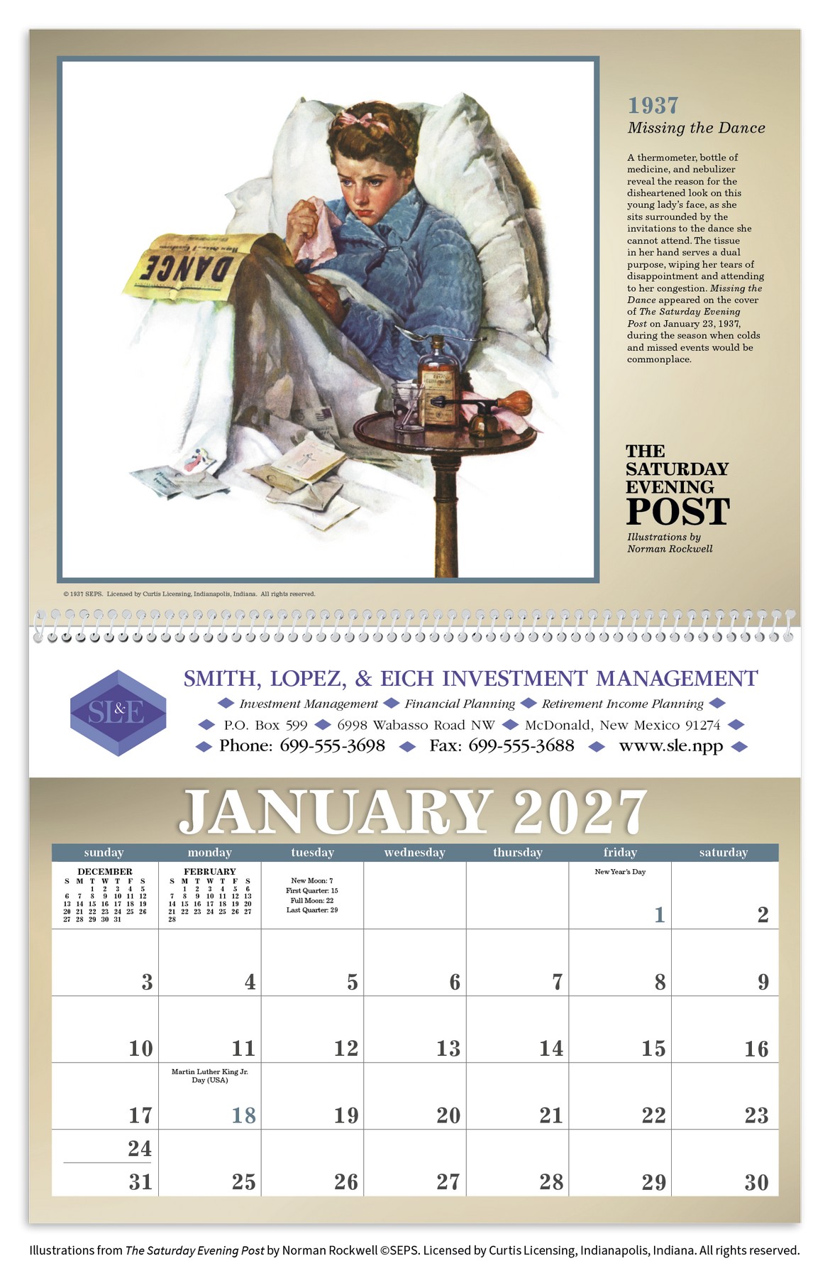 Picture of Triumph® Calendars The Saturday Evening Post Illustrations by Norman Rockwell Calendar