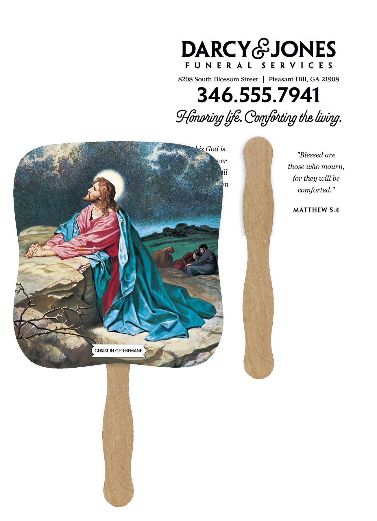 Picture of Skinner & Kennedy® Christ In Gethsemane - Pictorial Fan