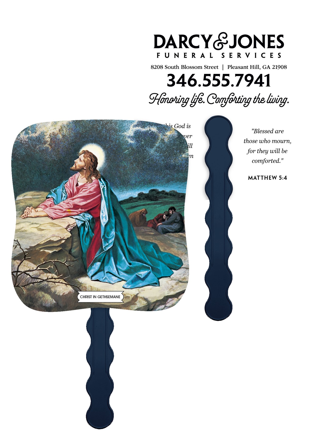 Picture of Skinner & Kennedy® Christ In Gethsemane - Pictorial Fan