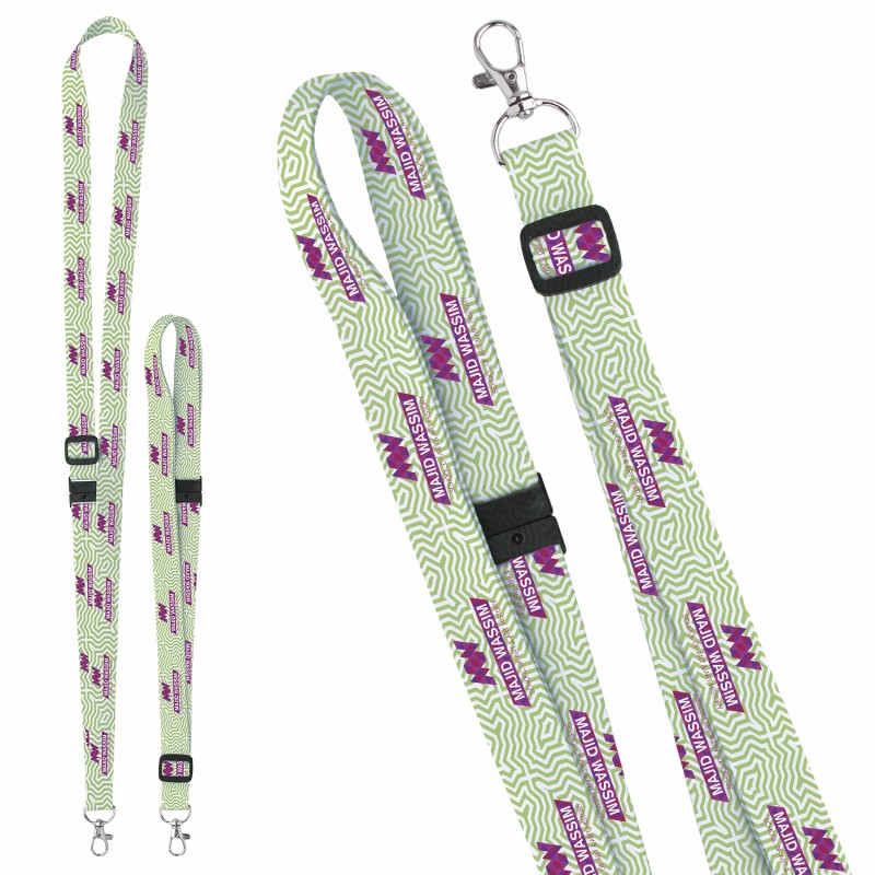 Picture of Universal Source® 3/4" Adjustable Polyester 4 Color Lanyard