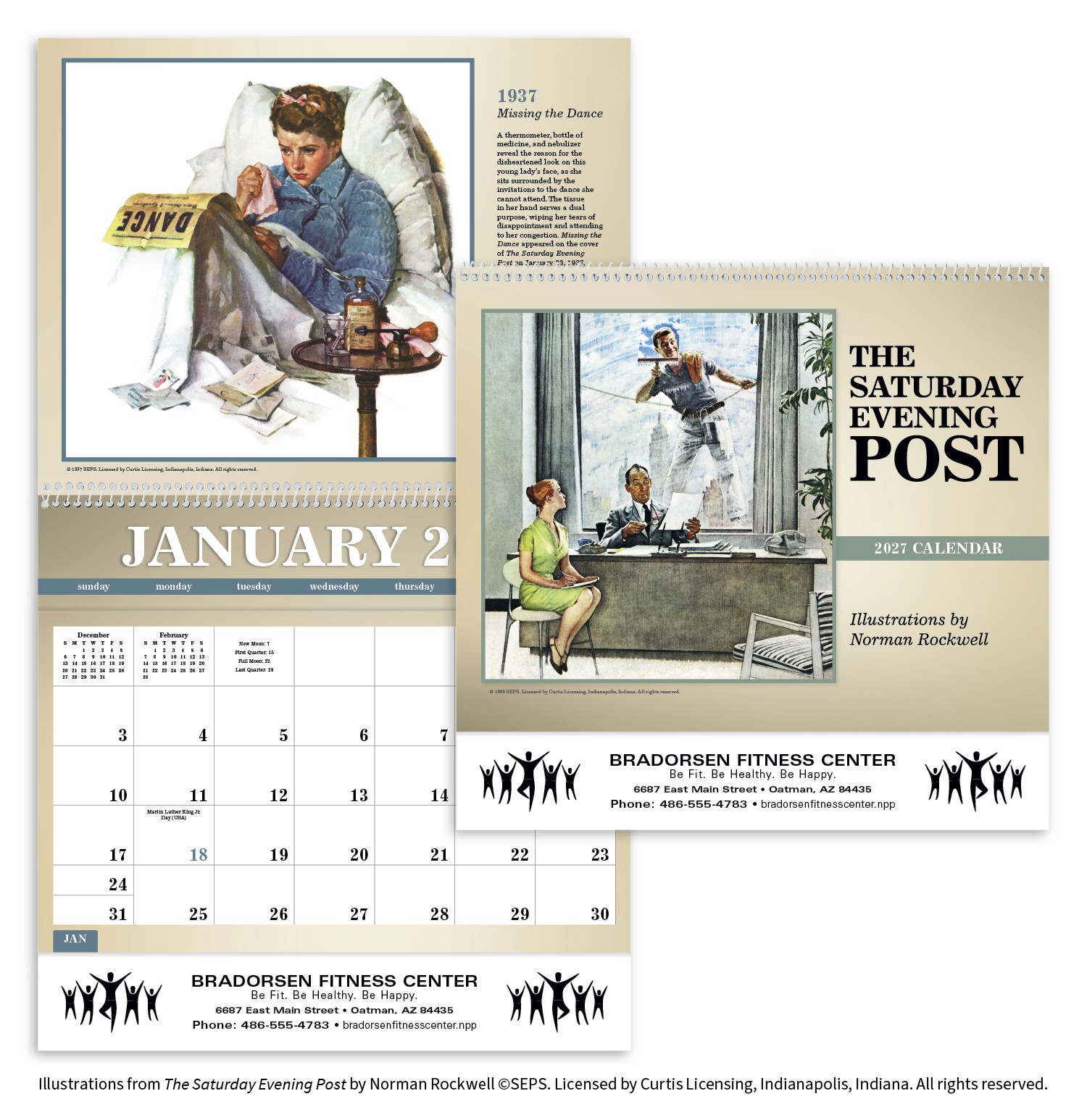 Picture of Triumph® Calendars The Saturday Evening Post Deluxe Pocket Calendar