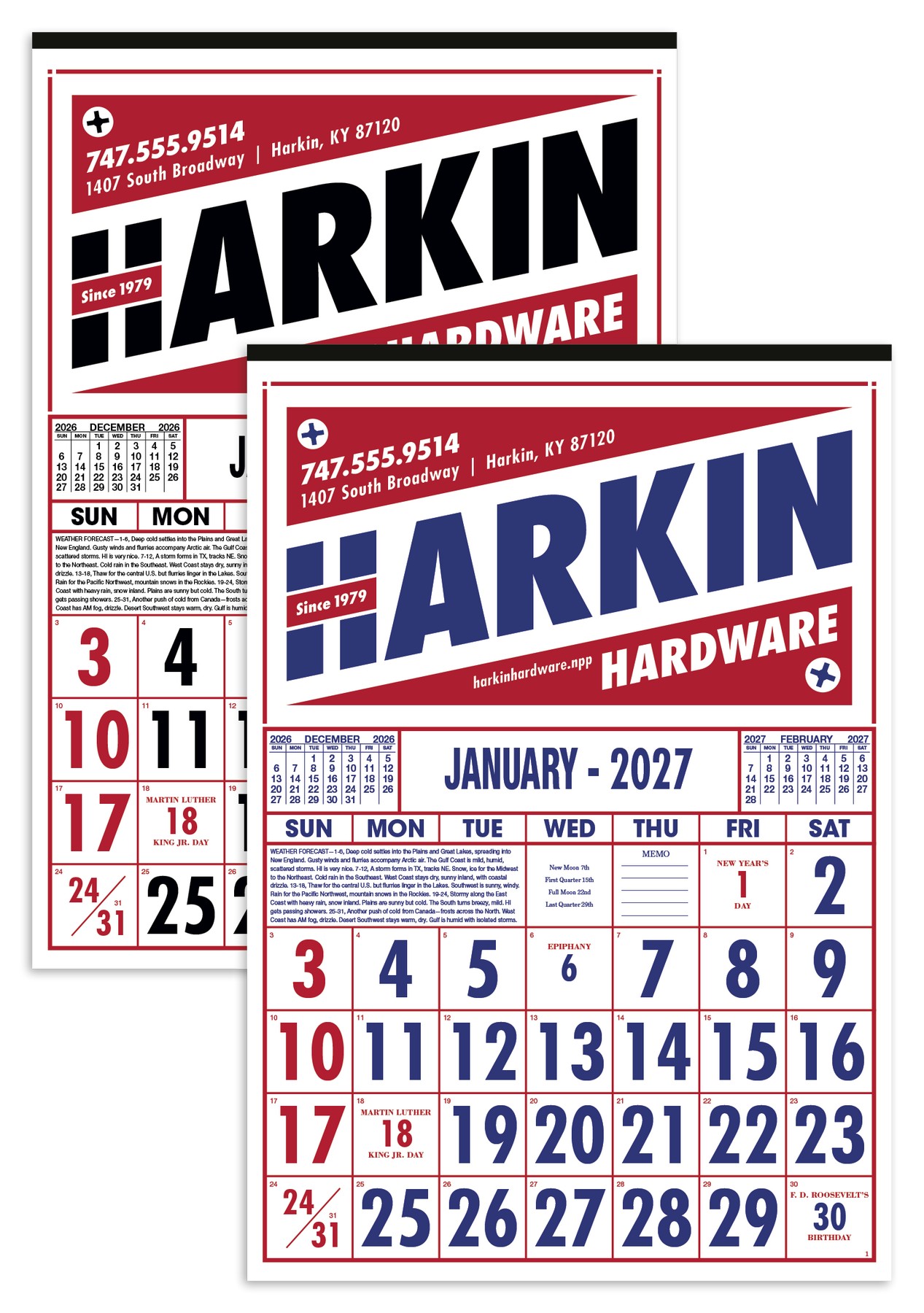Picture of Skinner & Kennedy® Commercial 12-Sheet Calendar
