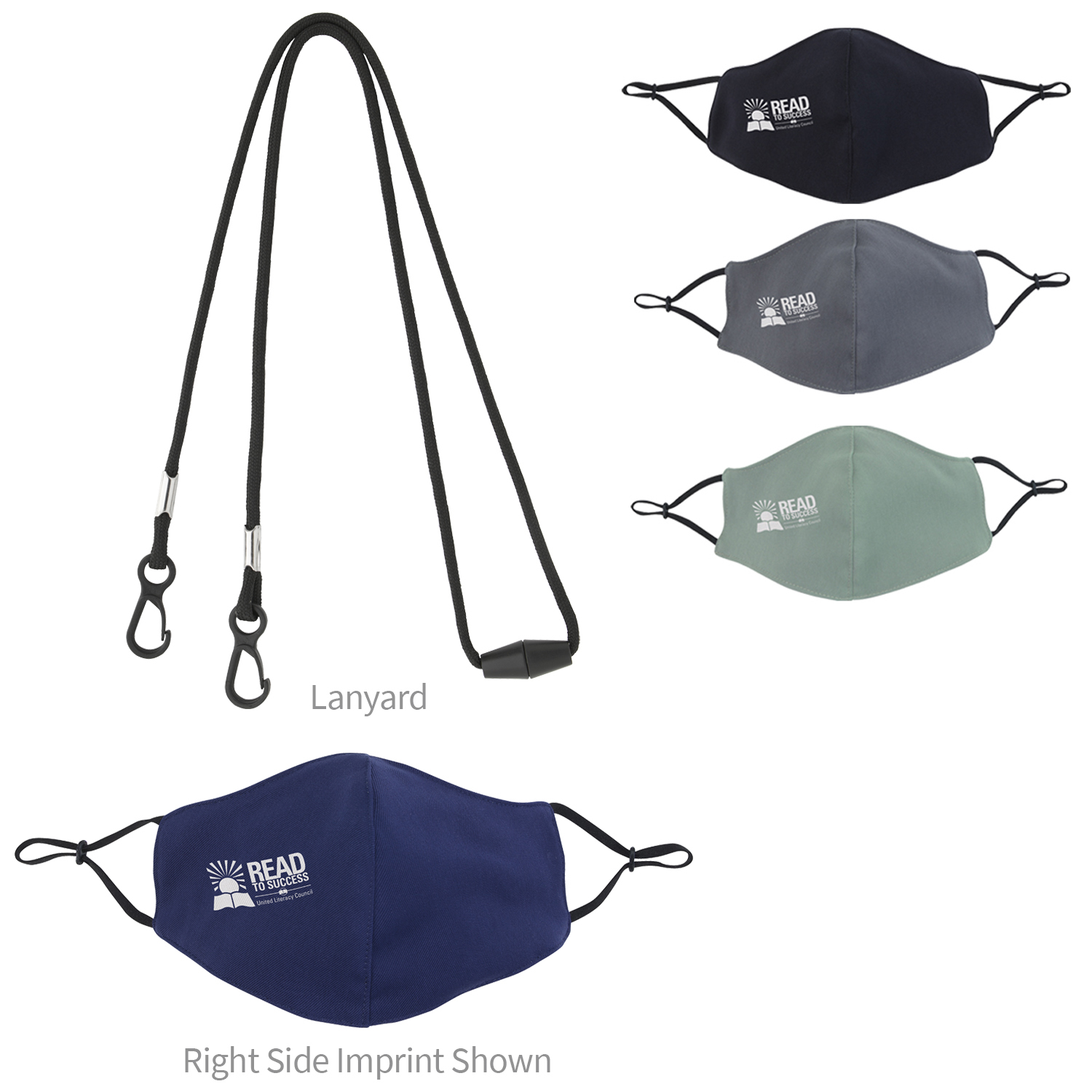 Picture of Good Value™ Comfy Youth Face Mask & Lanyard Kit