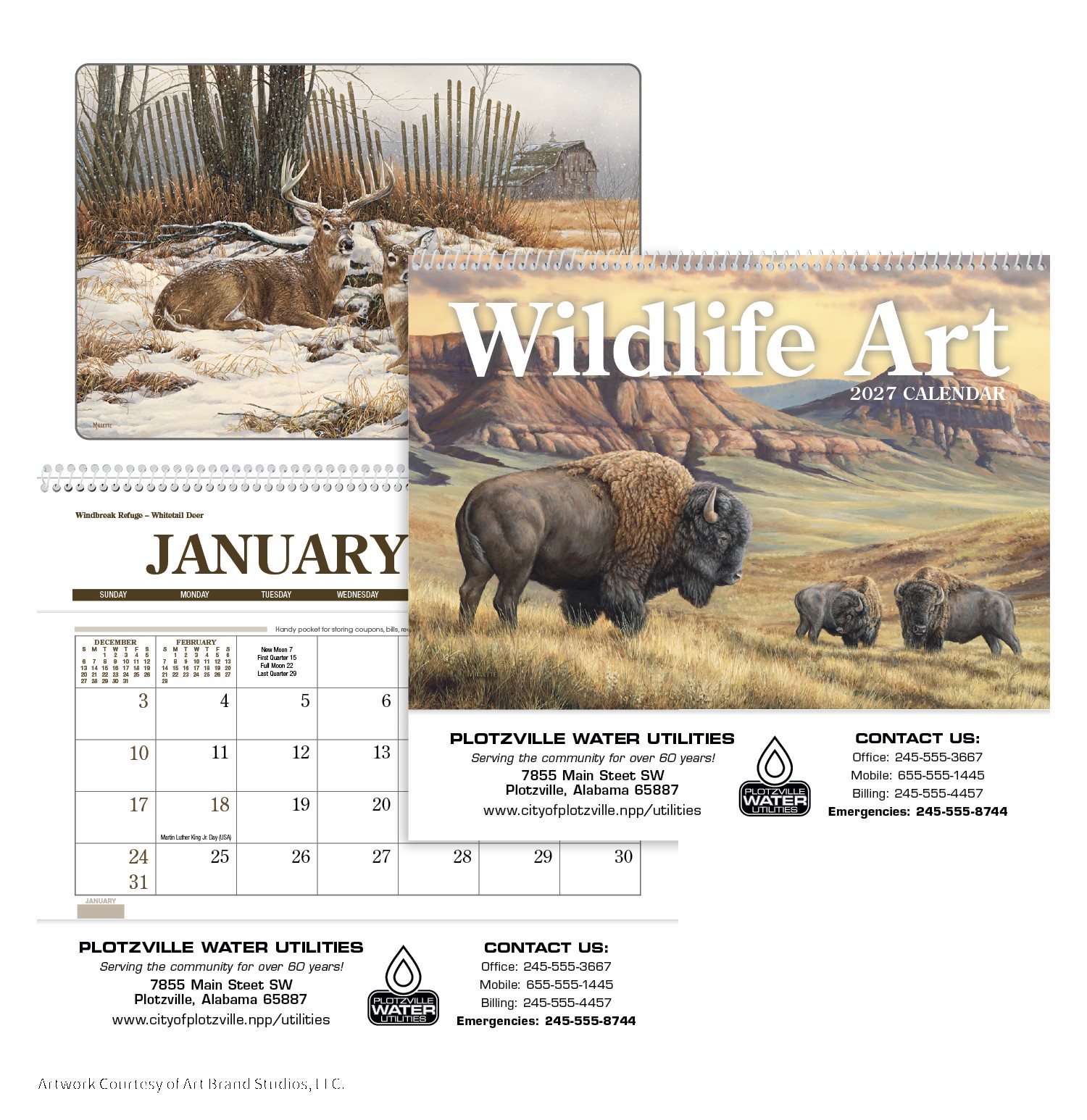 Picture of Triumph® Calendars Wildlife Art Pocket Calendar