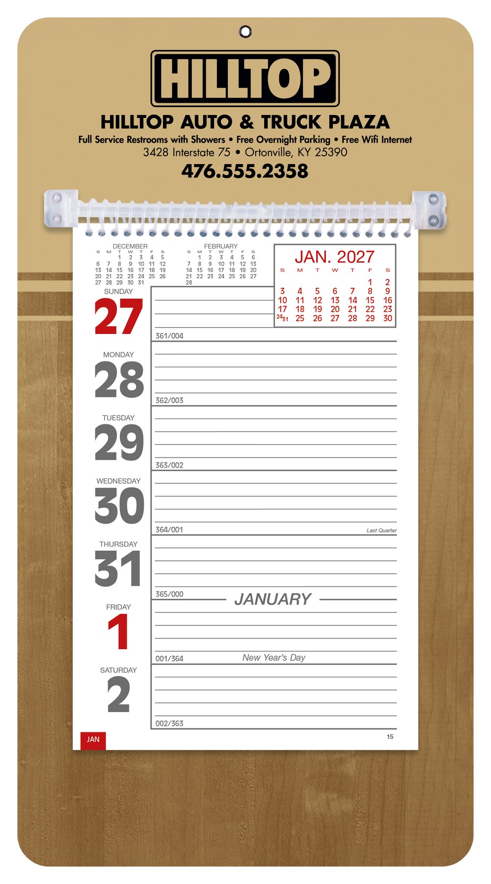 Picture of Triumph® Calendars Weekly Memo Calendar
