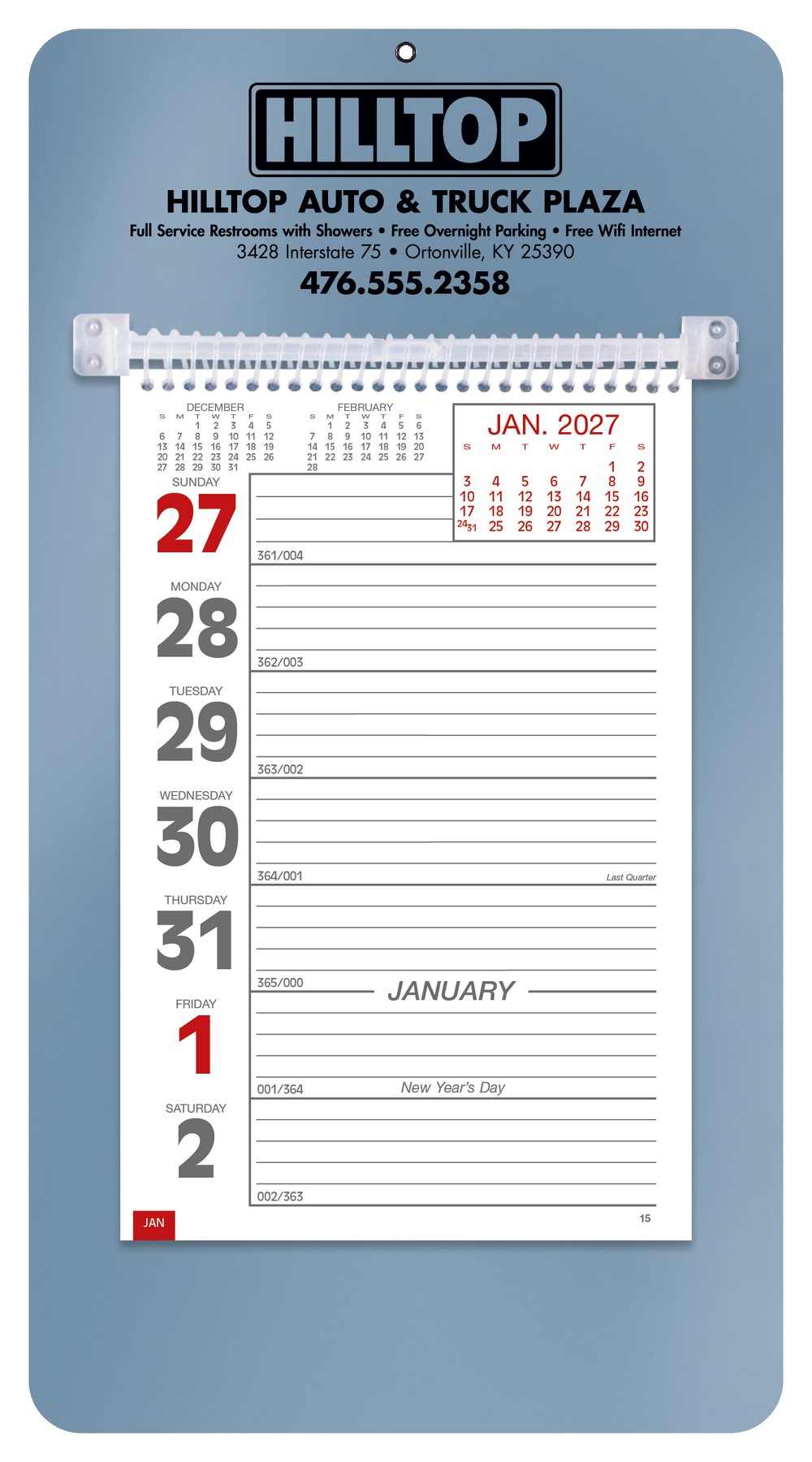 Picture of Triumph® Calendars Weekly Memo Calendar