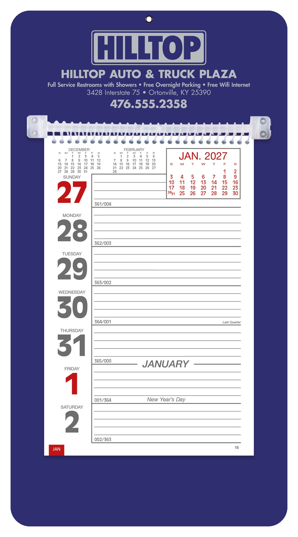 Picture of Triumph® Calendars Weekly Memo Calendar