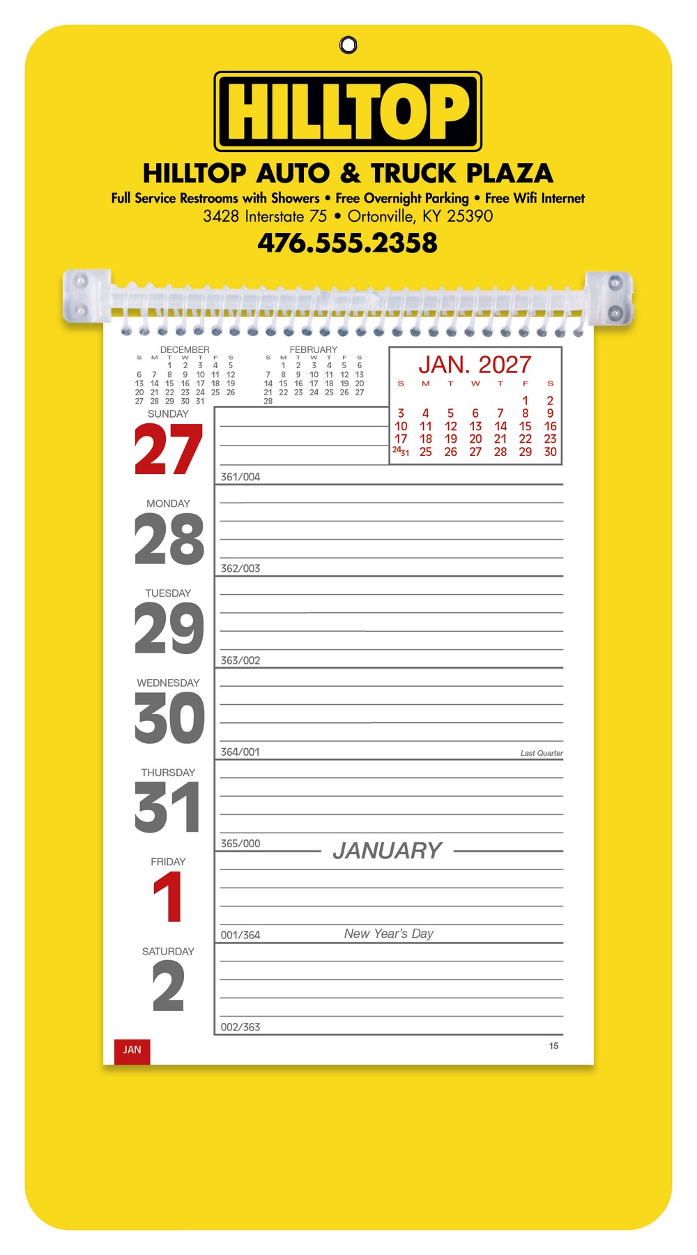 Picture of Triumph® Calendars Weekly Memo Calendar