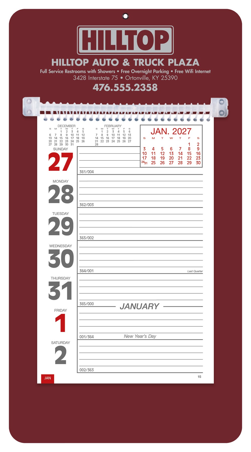 Picture of Triumph® Calendars Weekly Memo Calendar