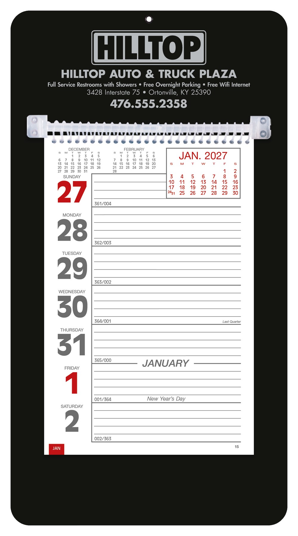 Picture of Triumph® Calendars Weekly Memo Calendar