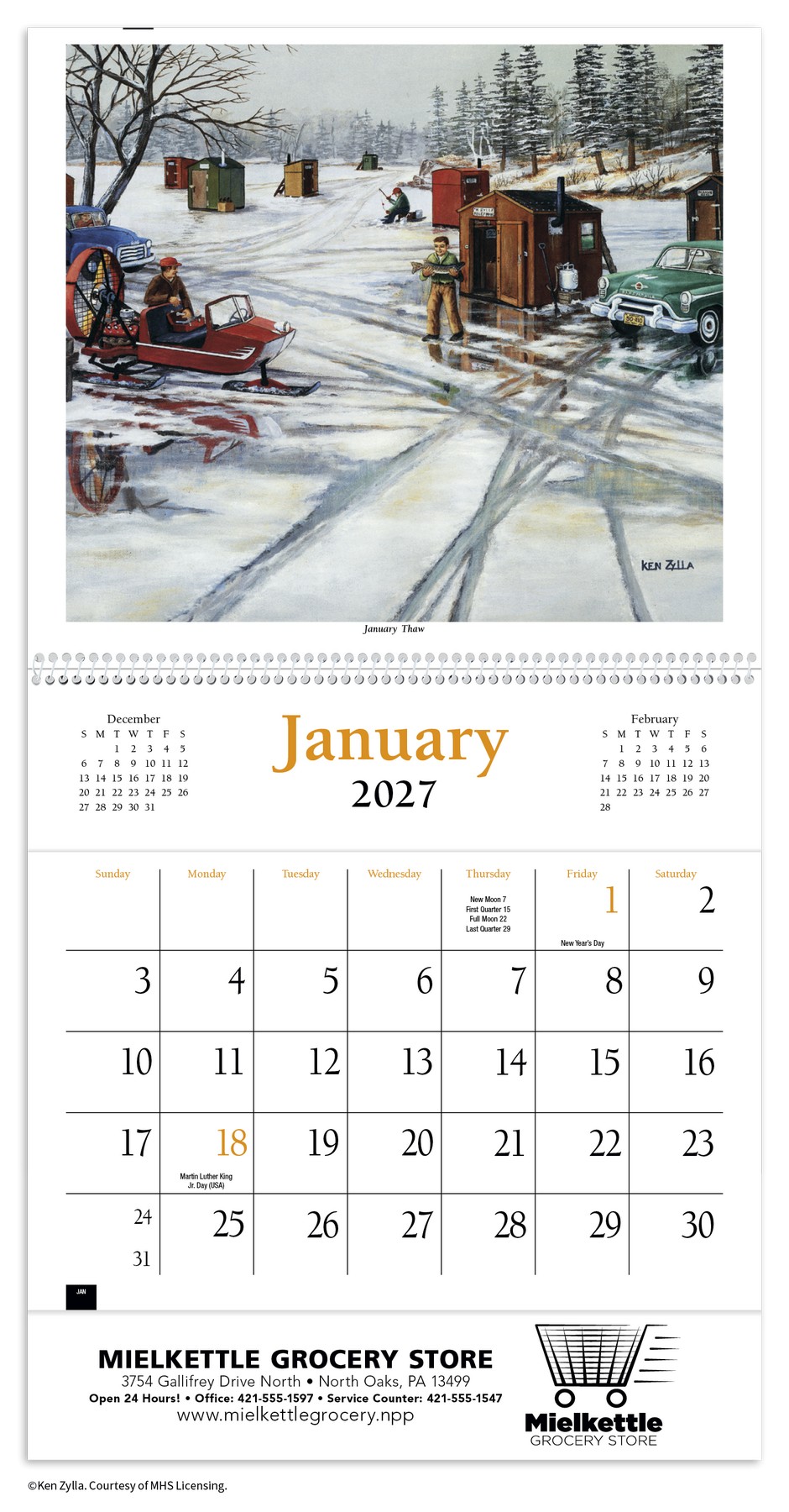 Picture of HotLine® Products America Remembered Pocket Calendar