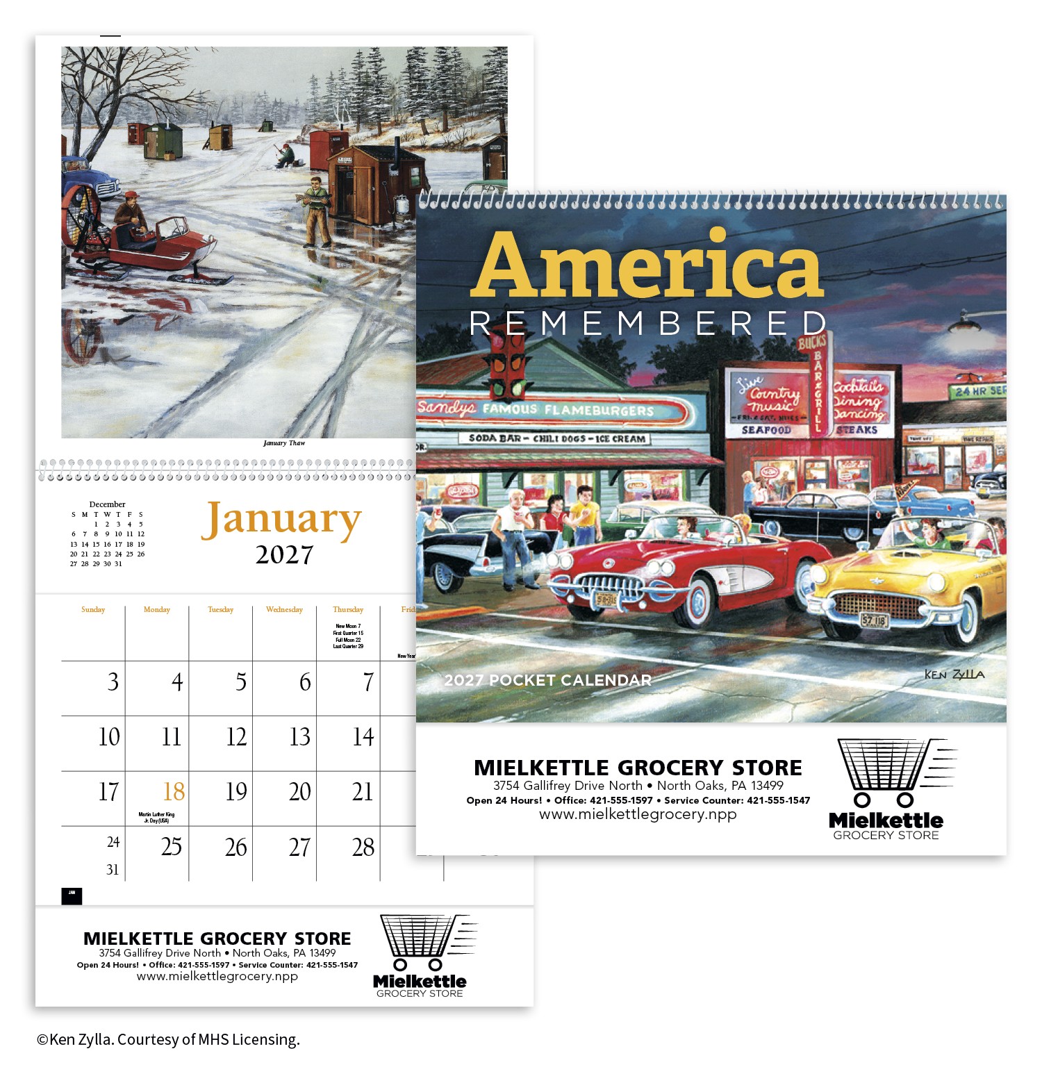 Picture of HotLine® Products America Remembered Pocket Calendar