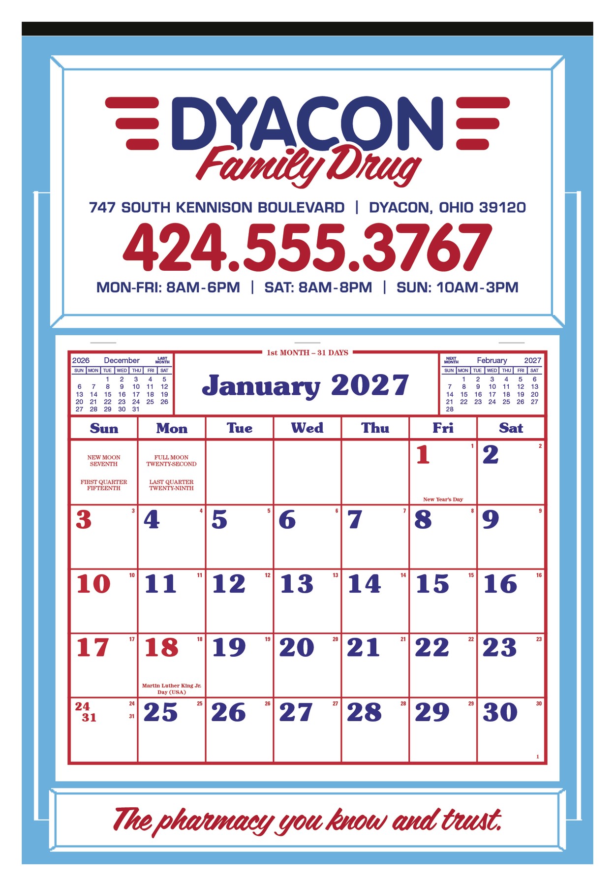 Picture of Skinner & Kennedy® Apron Calendar