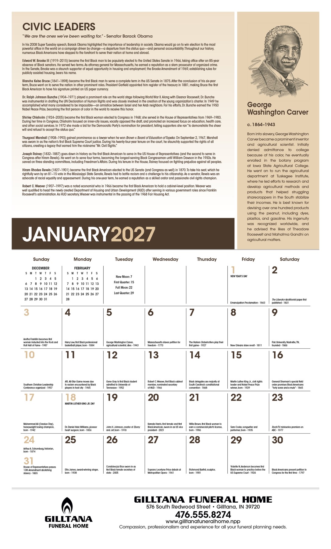 Picture of Triumph® Calendars African-American Heritage: Family Calendar