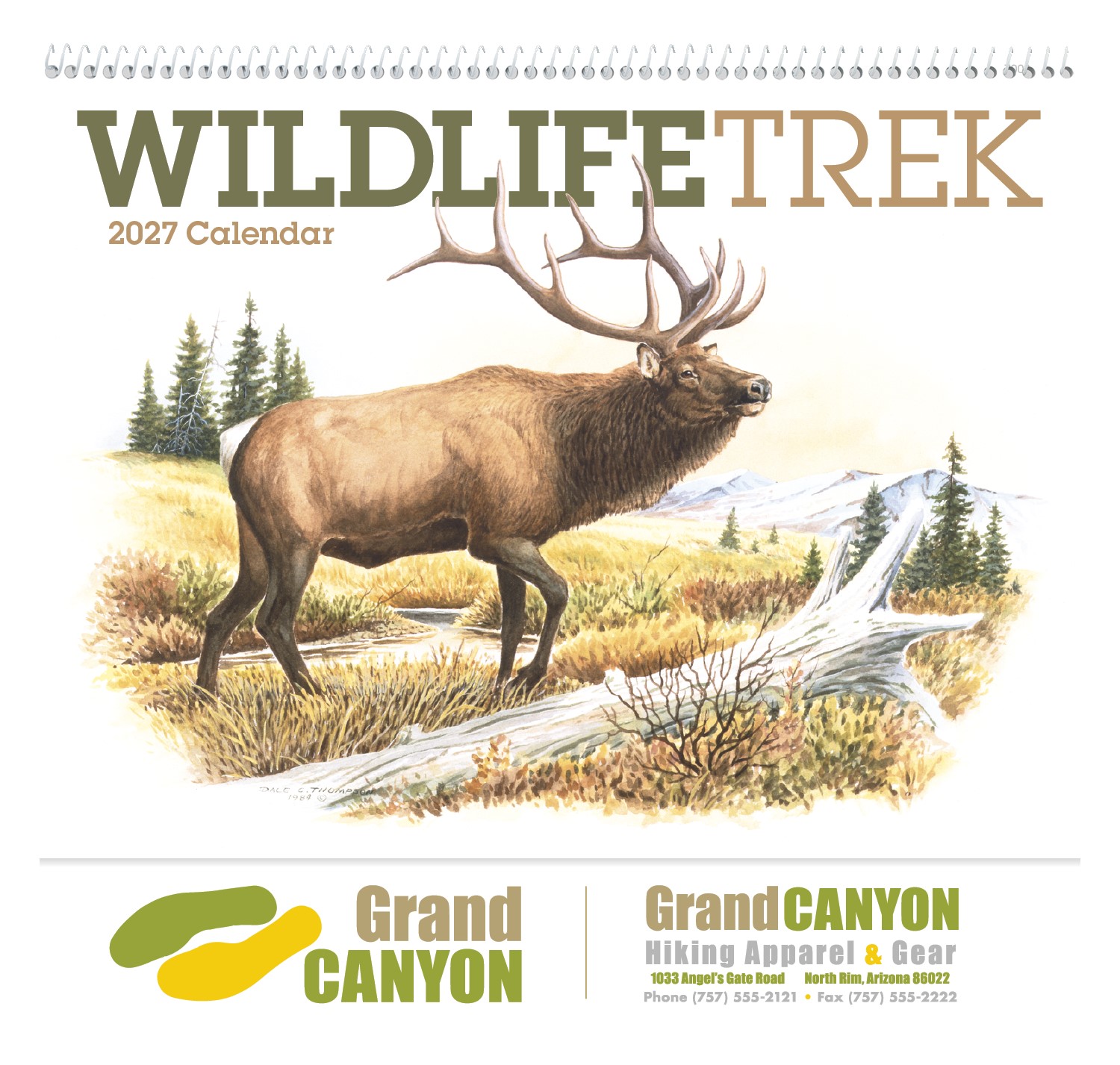 Picture of Good Value™ Wildlife Trek - Spiral Calendar