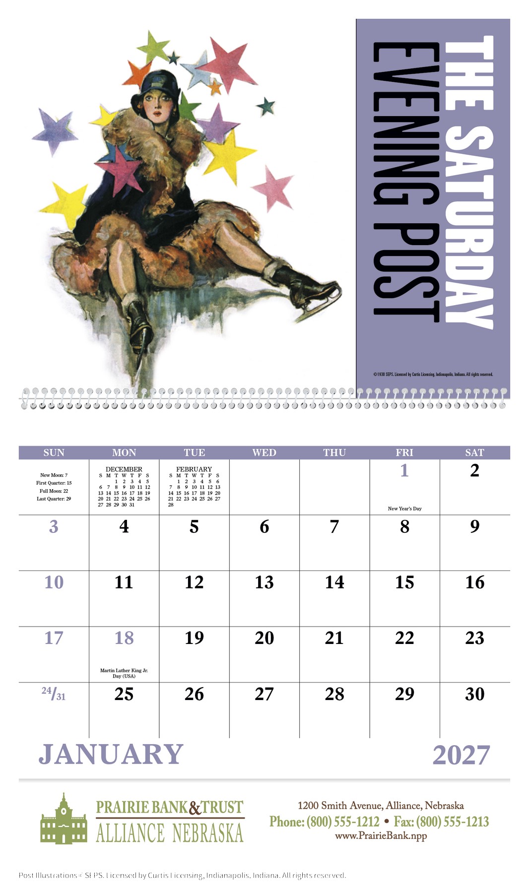Picture of Good Value™ The Saturday Evening Post - Spiral Calendar