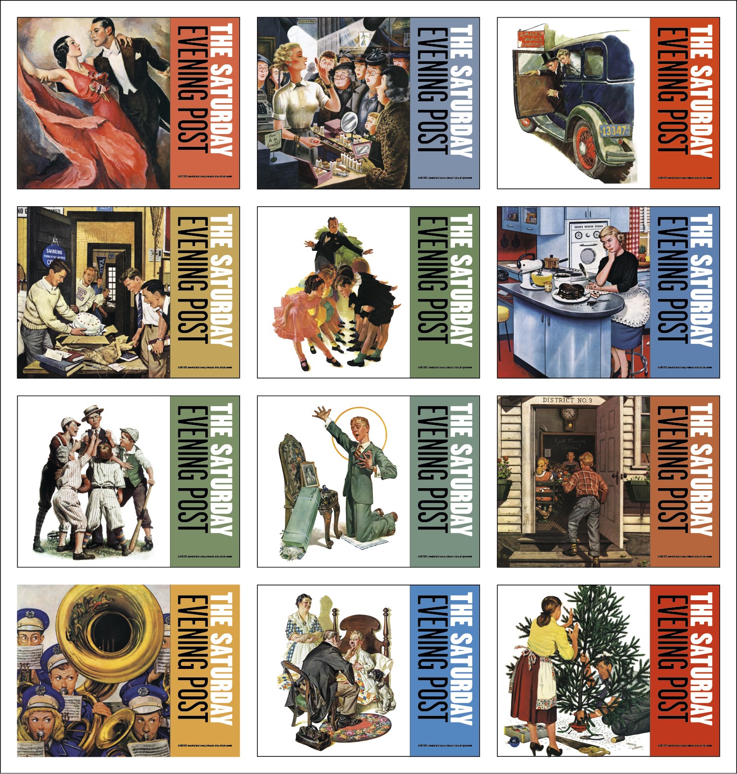 Picture of Good Value™ The Saturday Evening Post - Spiral Calendar
