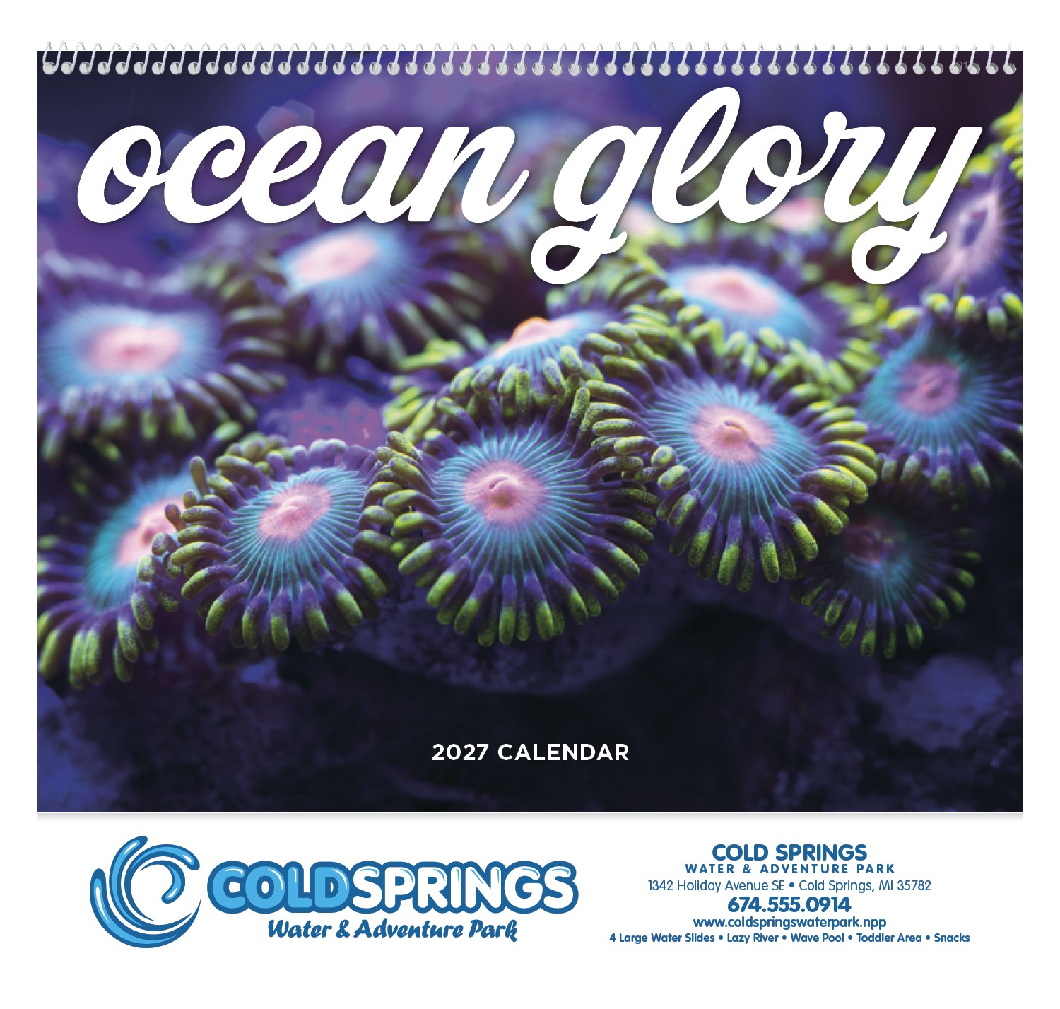 Picture of Good Value™ Ocean Glory - Spiral Calendar