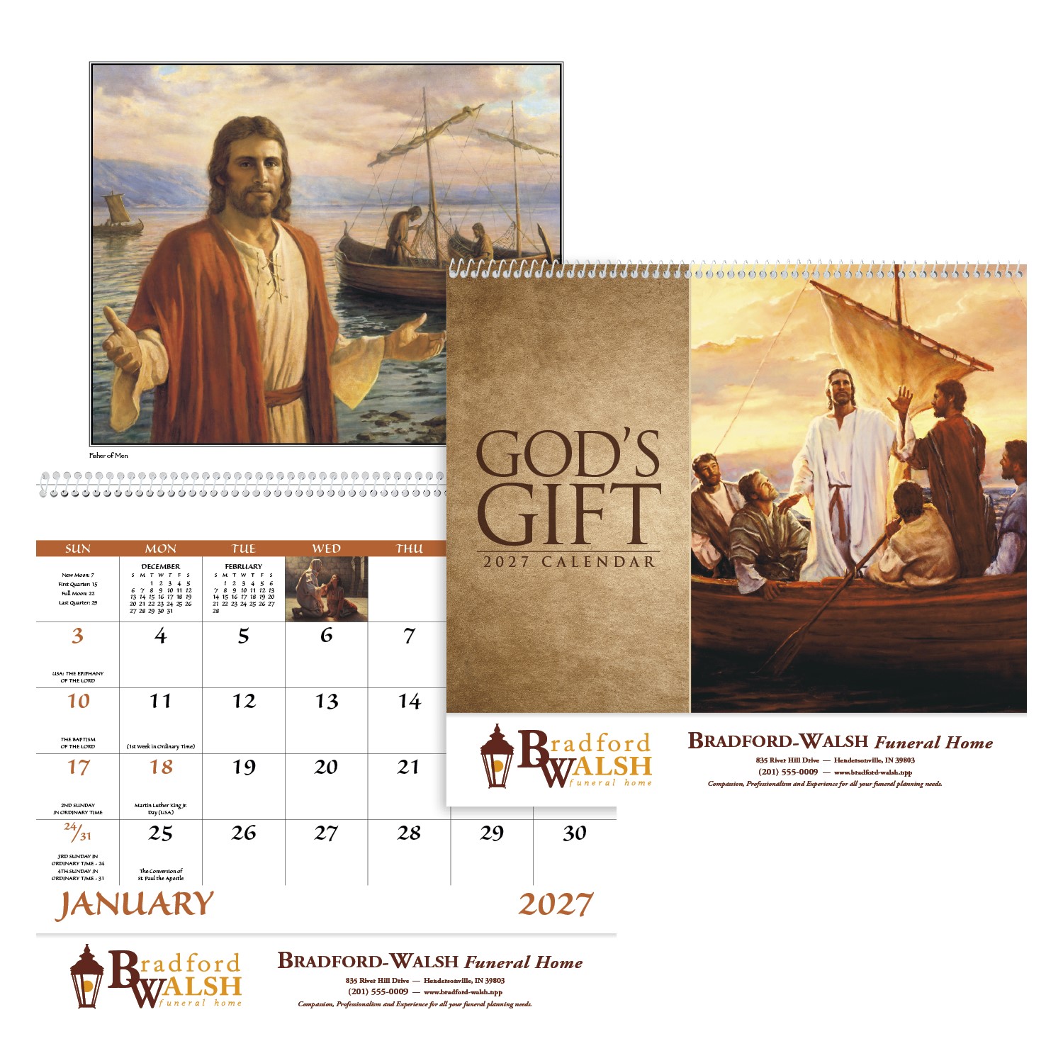 Picture of Good Value™ God's Gift w Funeral Pre-Planning Sheet - Spiral Calendar