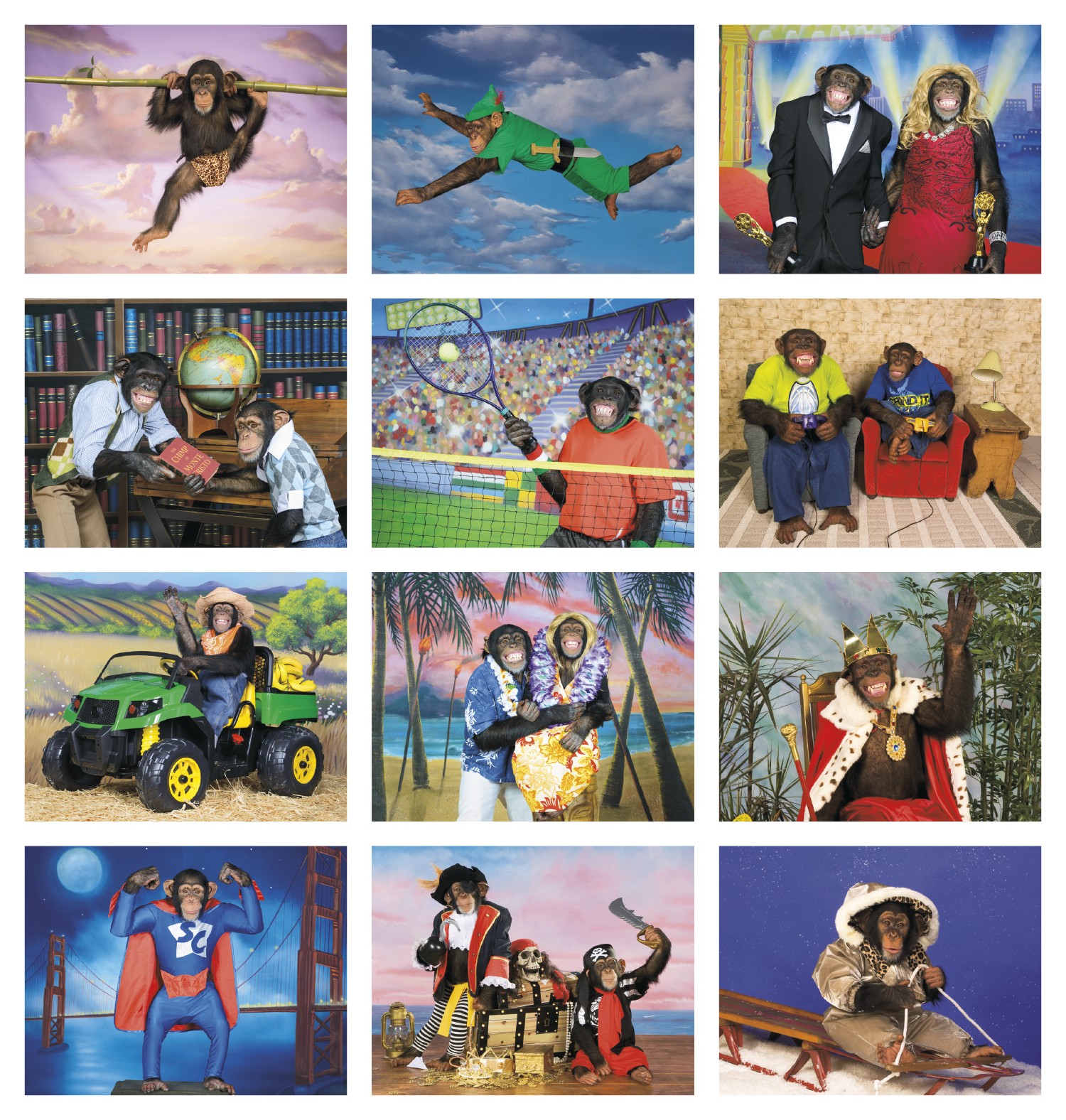 Picture of Good Value™ Monkey Mischief - Spiral Calendar