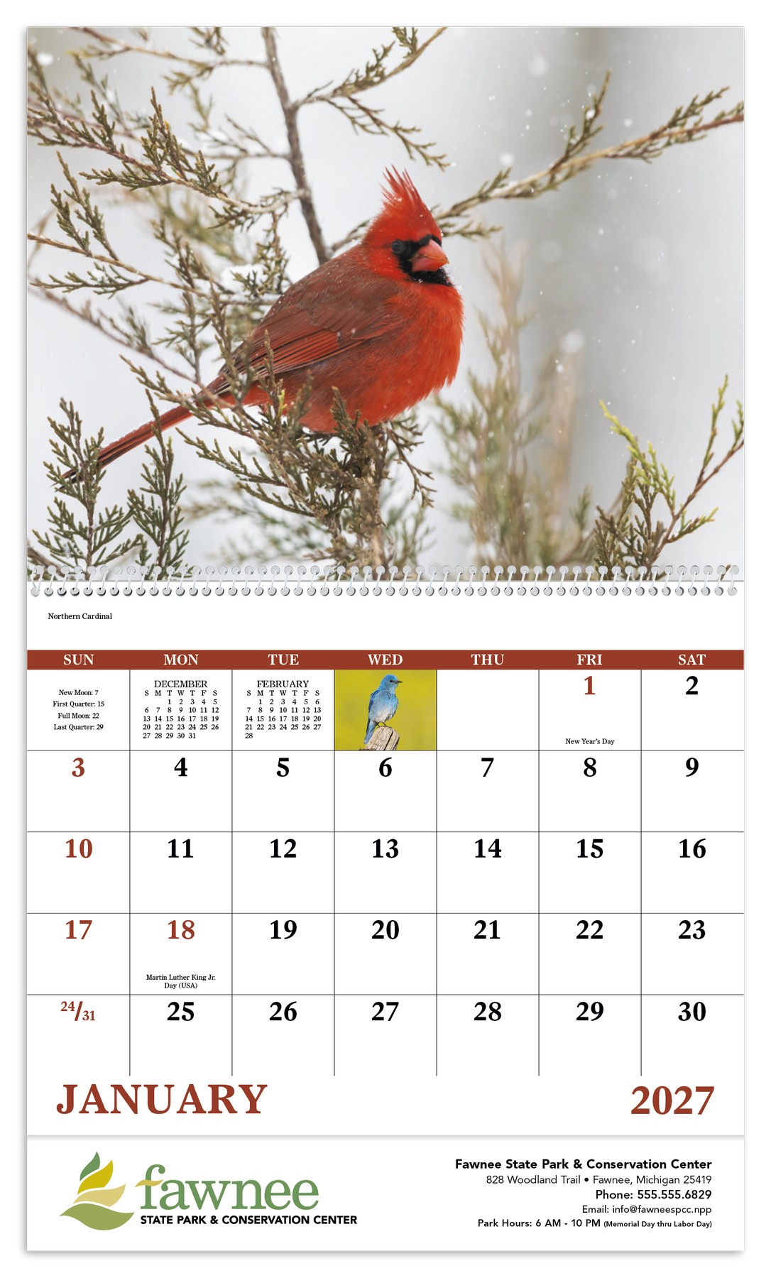 Picture of Good Value™ Birds of North America - Spiral Calendar