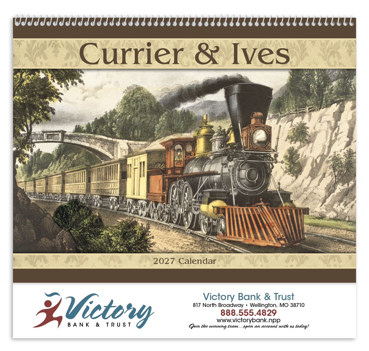 Picture of Good Value™ Currier & Ives - Spiral Calendar