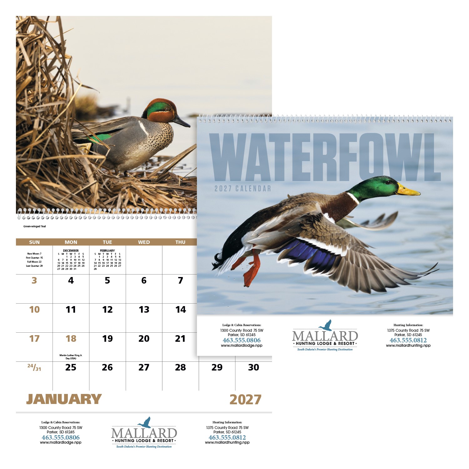 Picture of Good Value™ Waterfowl - Spiral Calendar