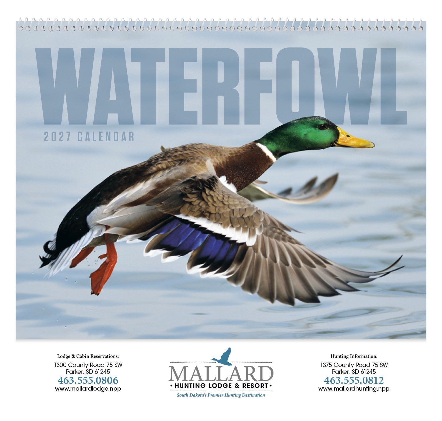 Picture of Good Value™ Waterfowl - Spiral Calendar