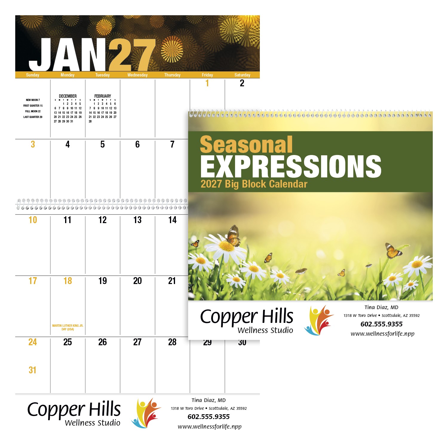Picture of Good Value™ Seasonal Expressions Big Block Calendar