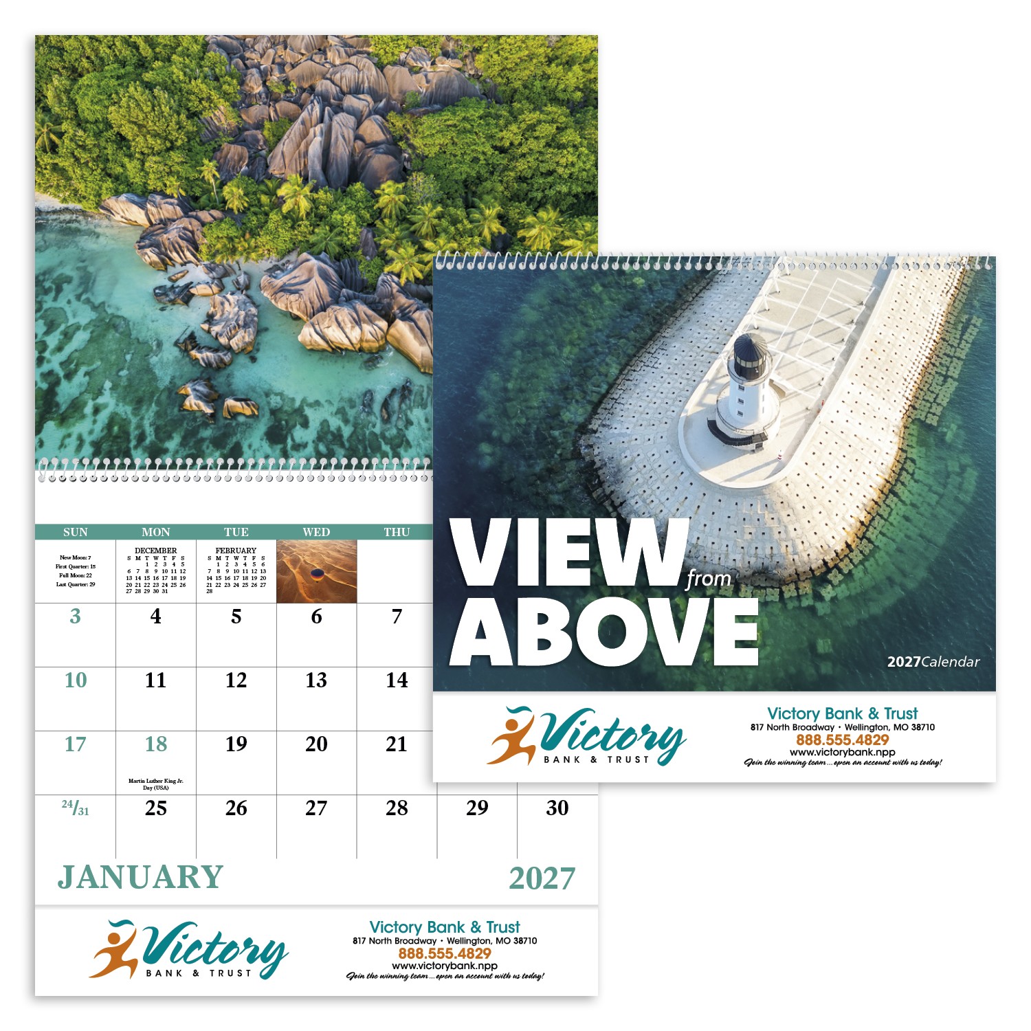 Picture of Good Value™ View from Above - Spiral Calendar