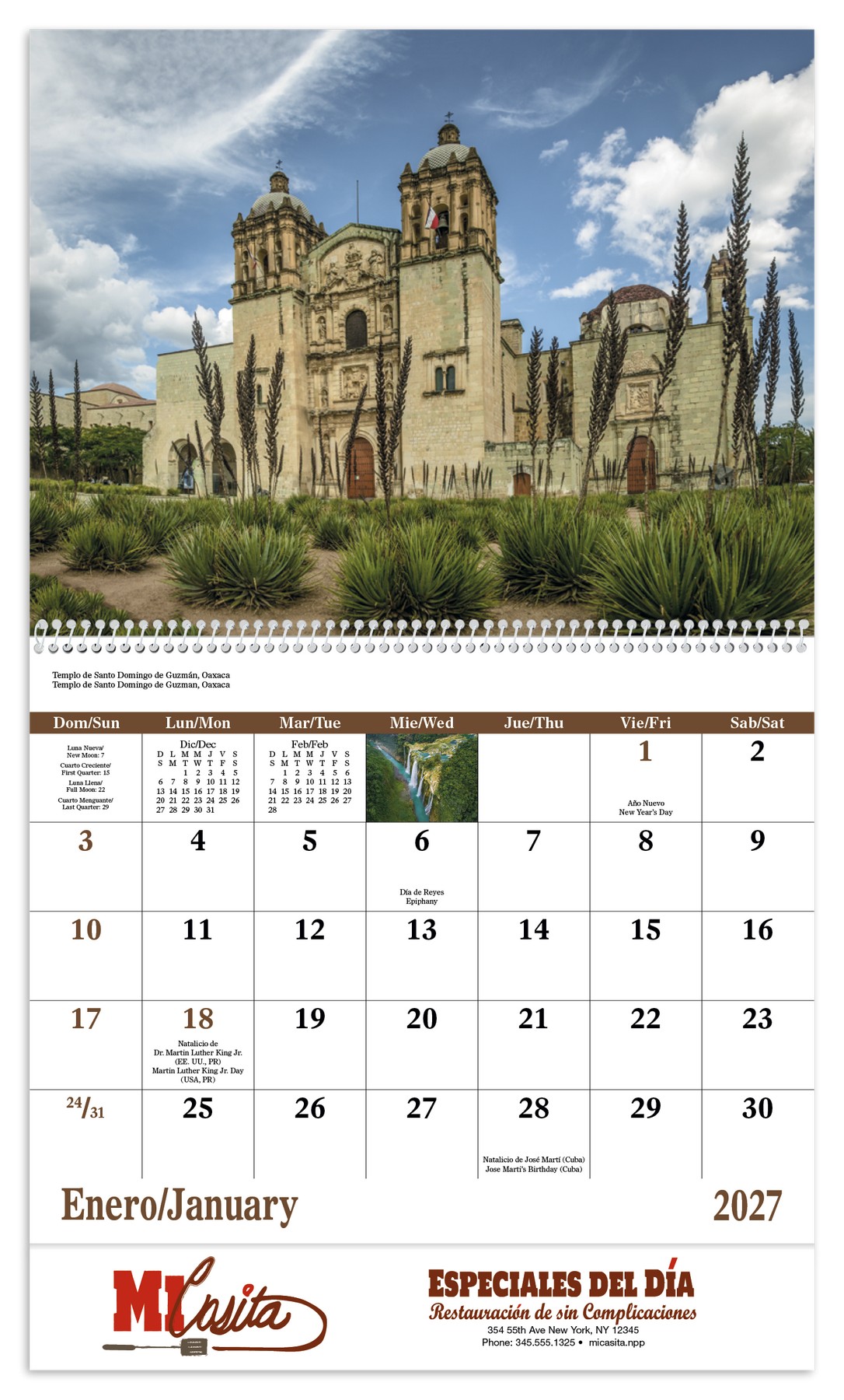 Picture of Good Value™ Mexico - Spiral Calendar