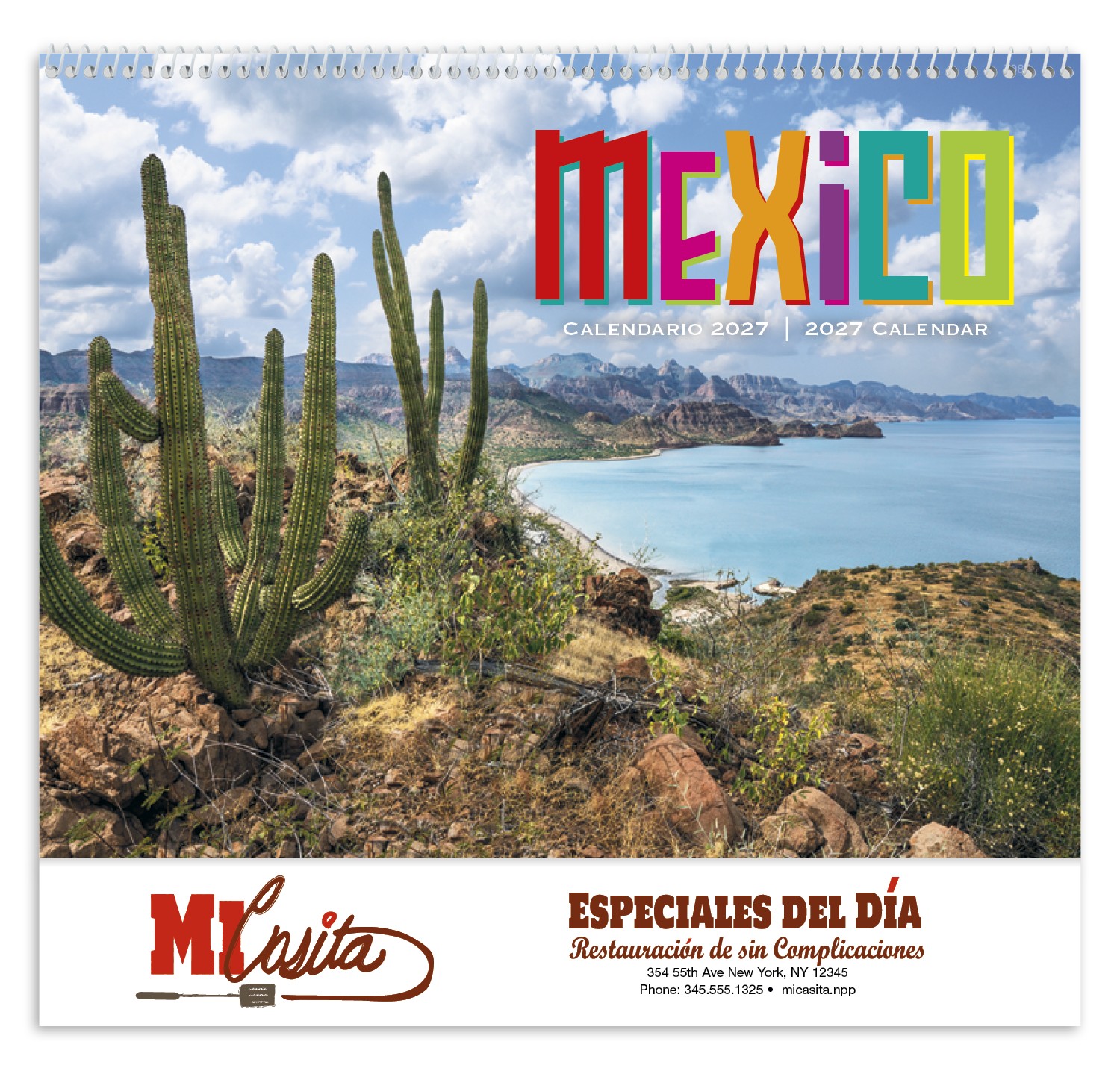 Picture of Good Value™ Mexico - Spiral Calendar